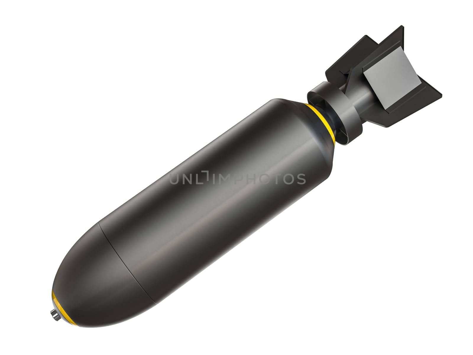 isolated black metal weapon  bomb  transparent background