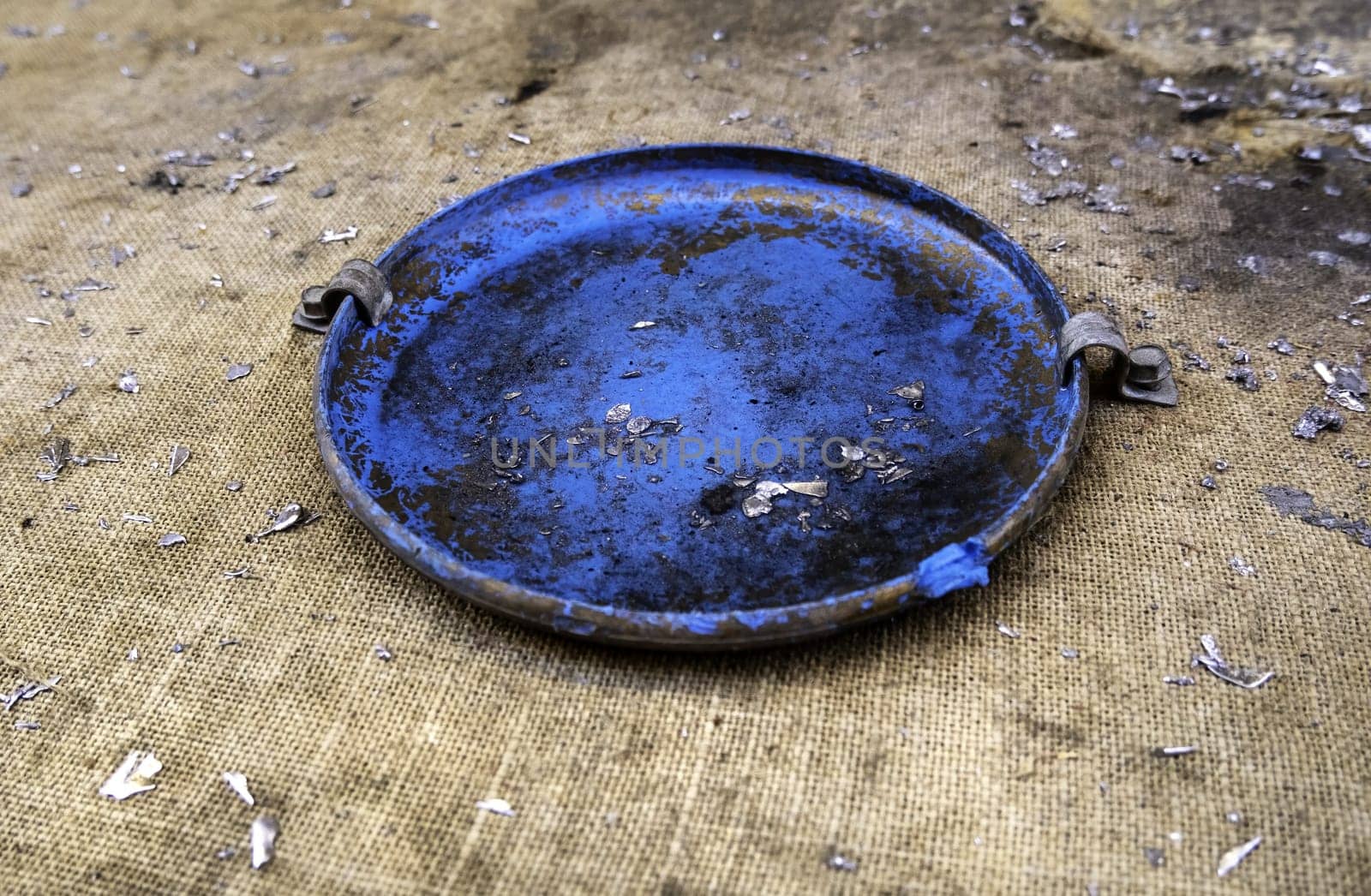 Detail of tools for melting and shaping aluminum