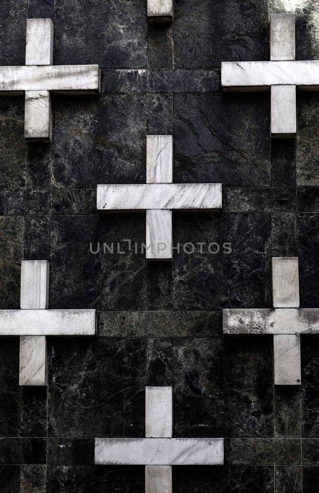 Detail of the Catholic cemetery in the city, death and memory