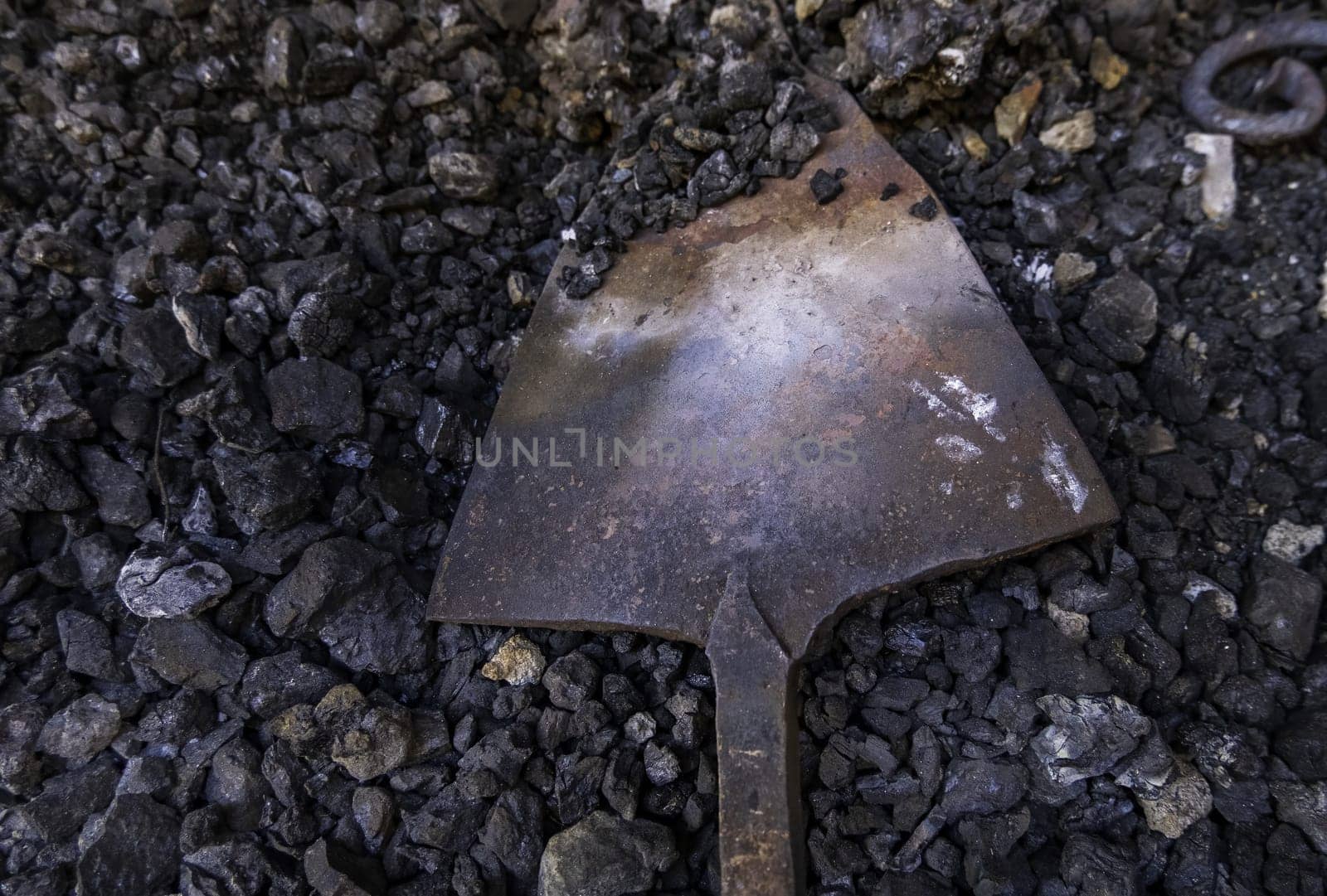 Detail of old tools for forging iron