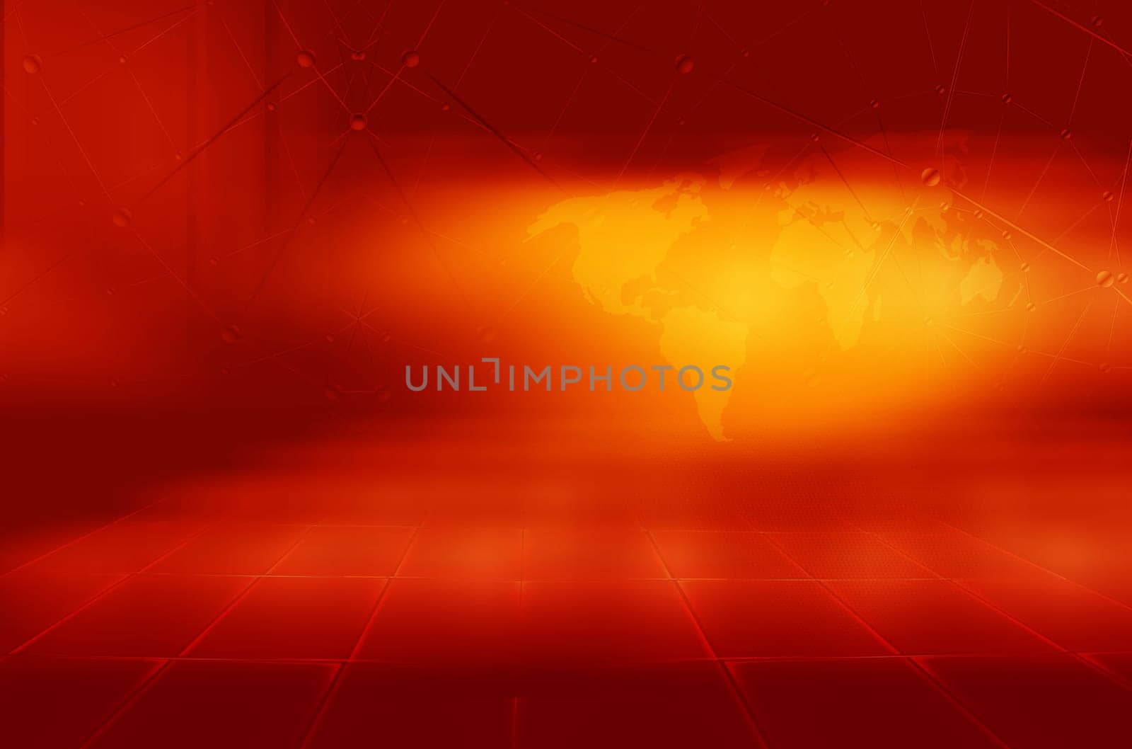 Graphical abstract red background. 3d illustration