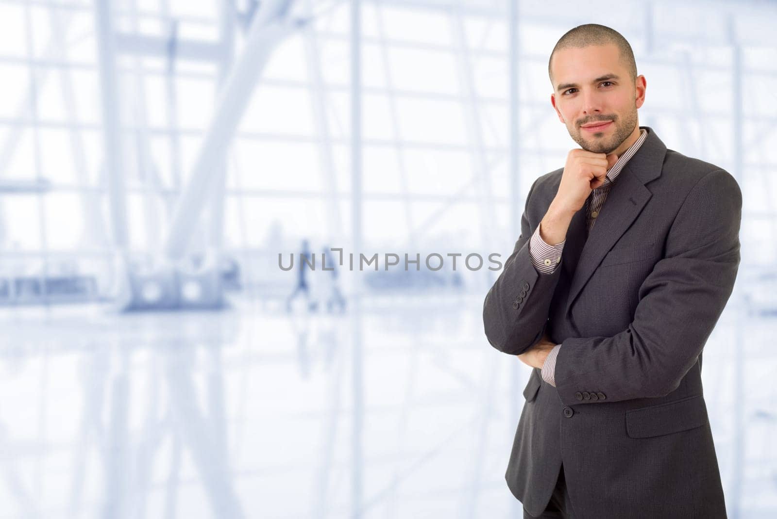 young business man portrait at the office