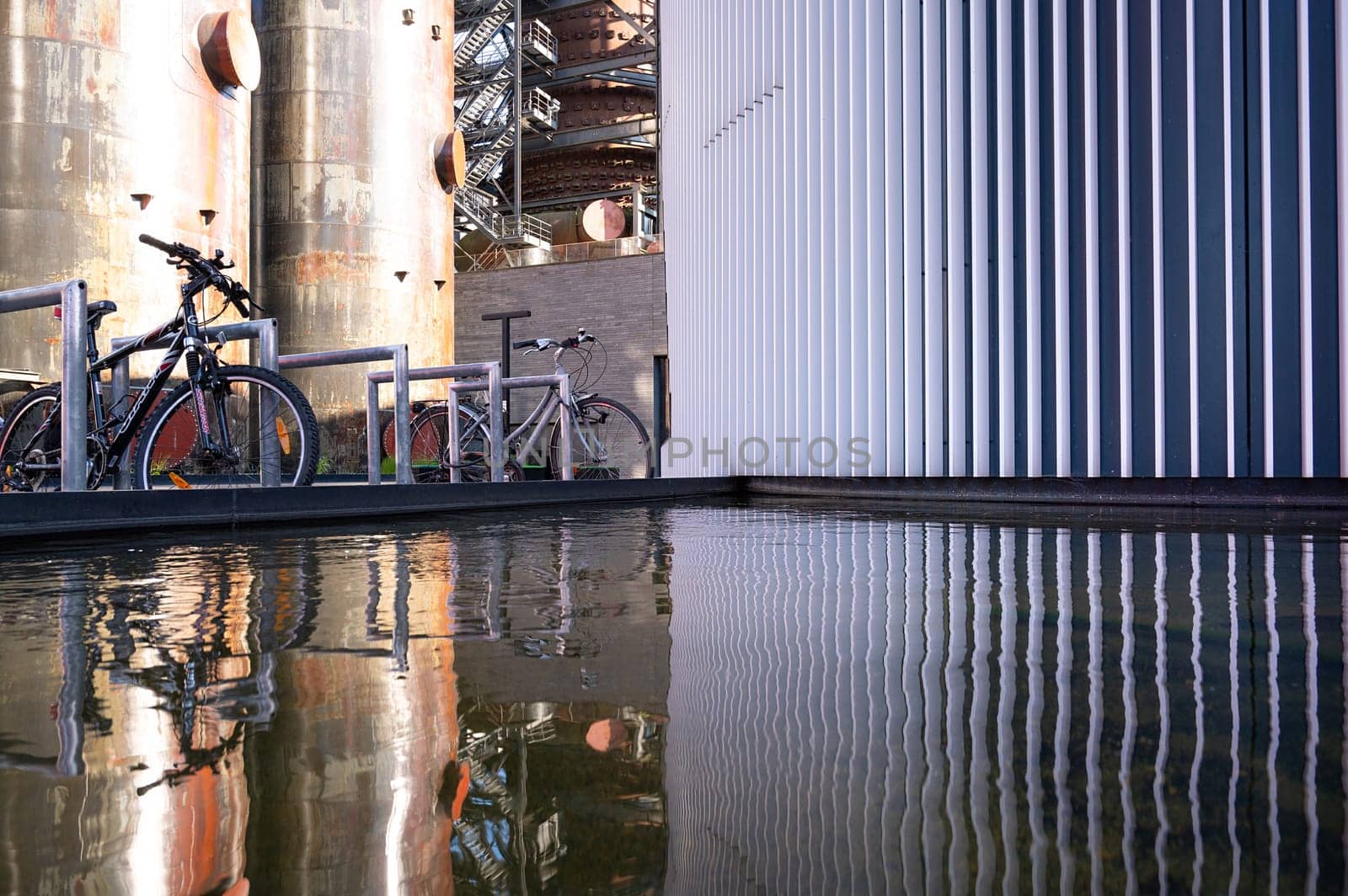 Le Fonds Belval Esch sur Alzette, center of the Luxembourg iron and steel industry, smelting works and blast furnace mixed with modern architecture, 10.06.2024