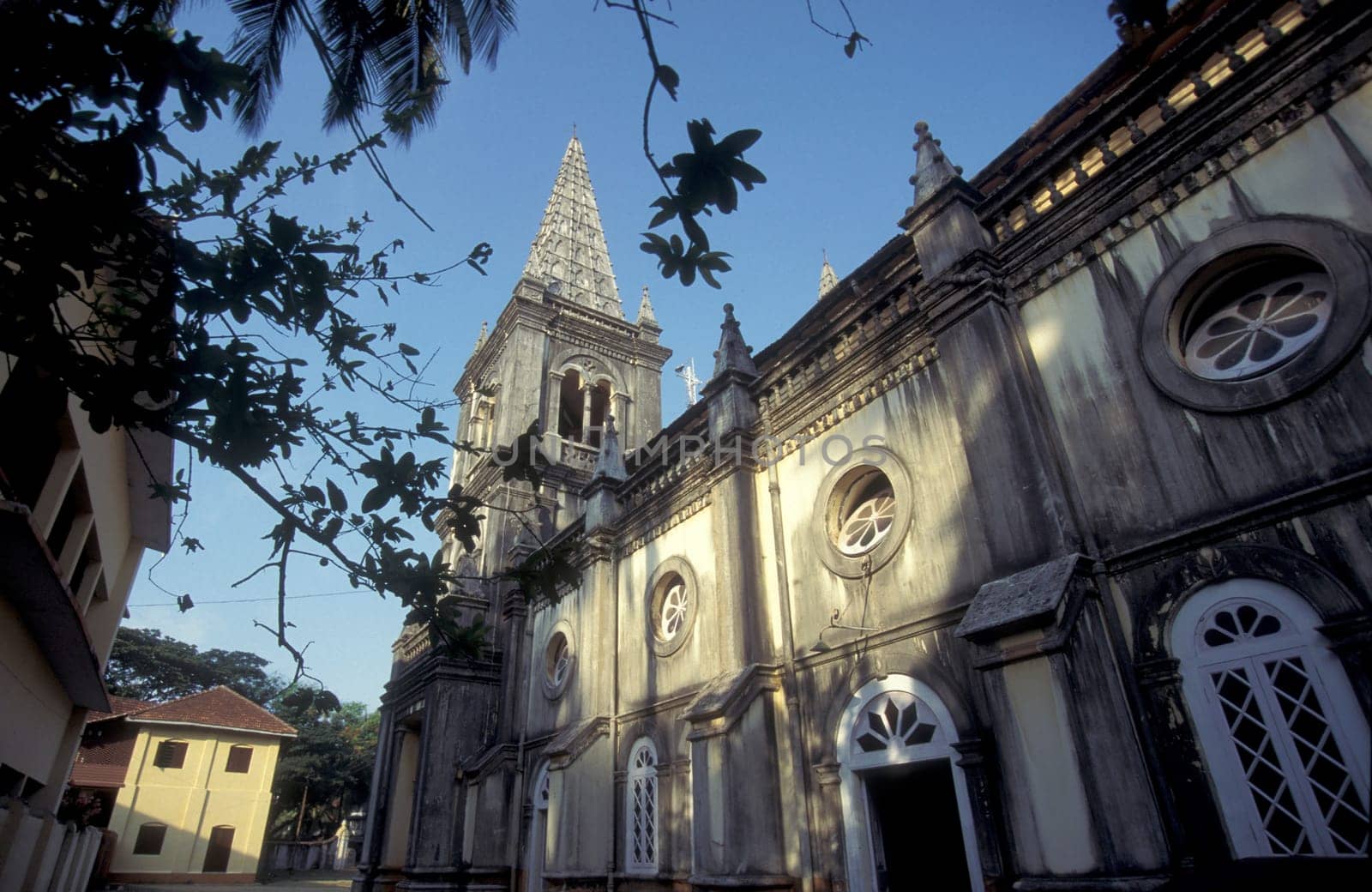 the Santa Cruz Basilica in the city of Kochi or Cochin in the Province Kerala in India.  India, Cochin, April, 1998