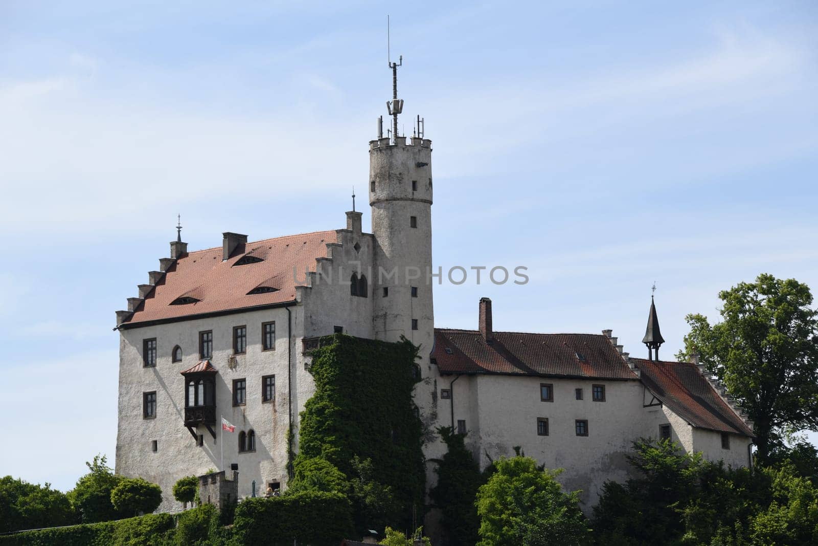 Gößweinstein Castle is a hilltop castle. It was built before 1076 and is located in the famous pilgrimage site in Franconian Switzerland,Middle Franconia,Franconia,Bavaria,Germany,Europe in the Archdiocese