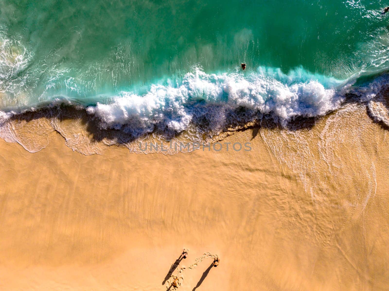 Airview of Kelingking Beach on Nusa Penida Island, Indonesia