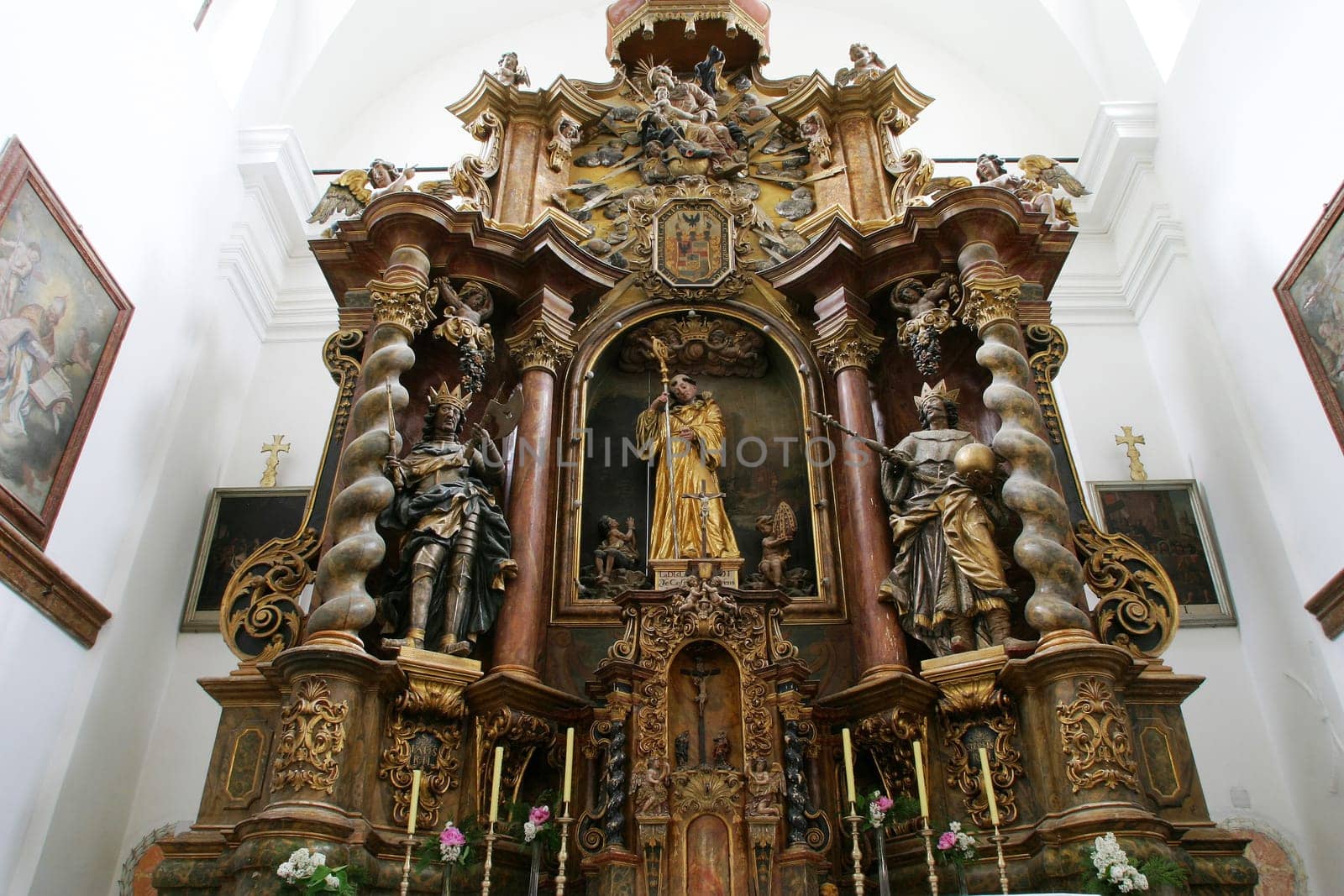 Main altar in the church Leonard of Noblac in Kotari, Croatia