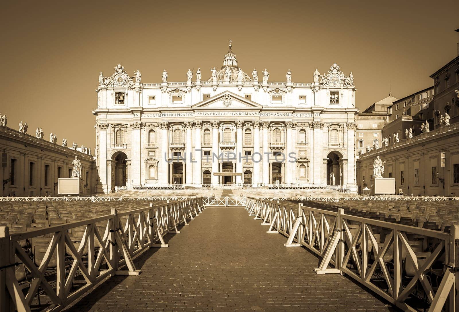 Rome old postcard - vintage style, retro texture