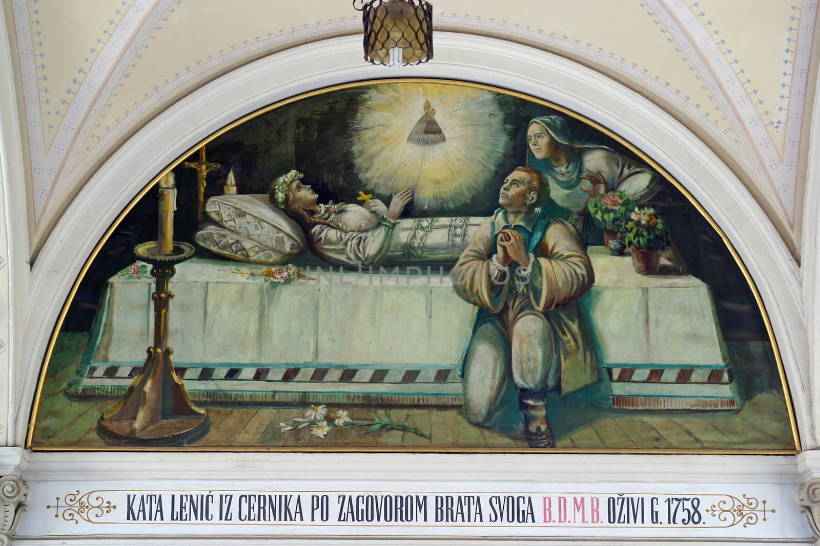 Votive paintings, basilica Assumption of the Virgin Mary in Marija Bistrica, Croatia