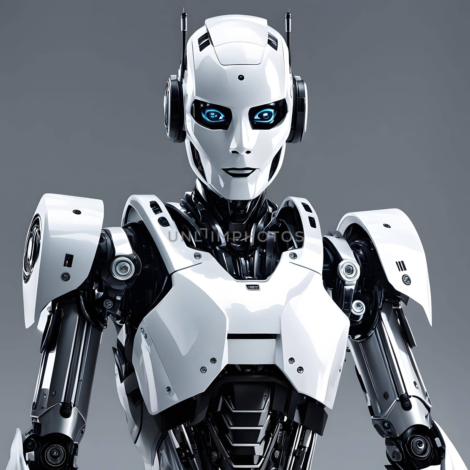 futuristic future humanoid robots in series production