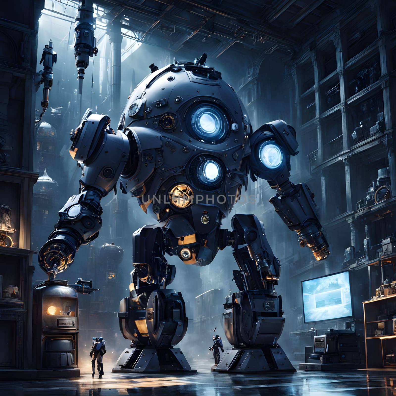 futuristic future humanoid robots in series production