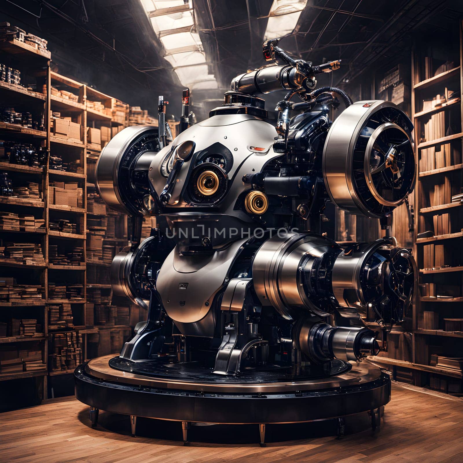 futuristic future humanoid robots in series production