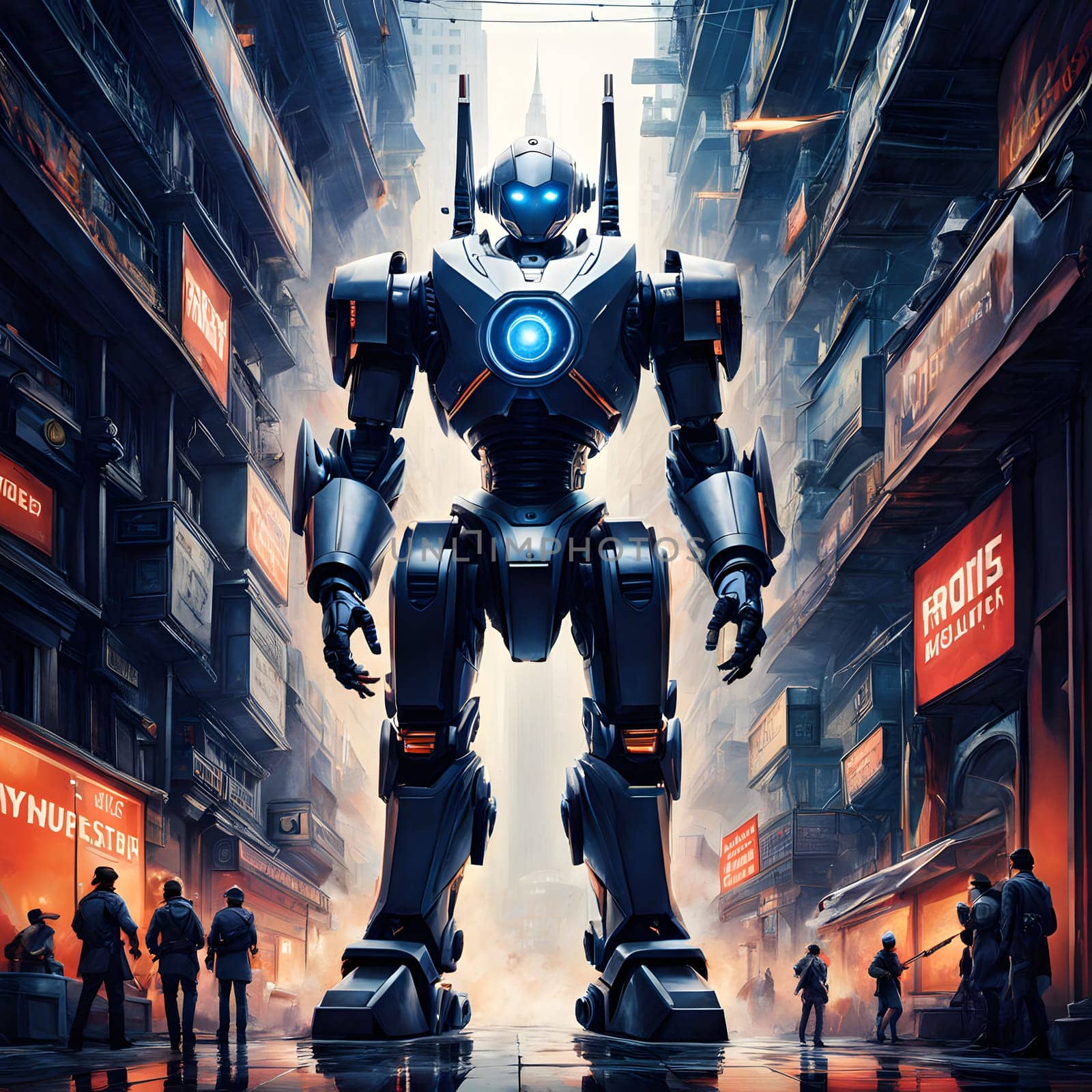 futuristic future humanoid robots in series production