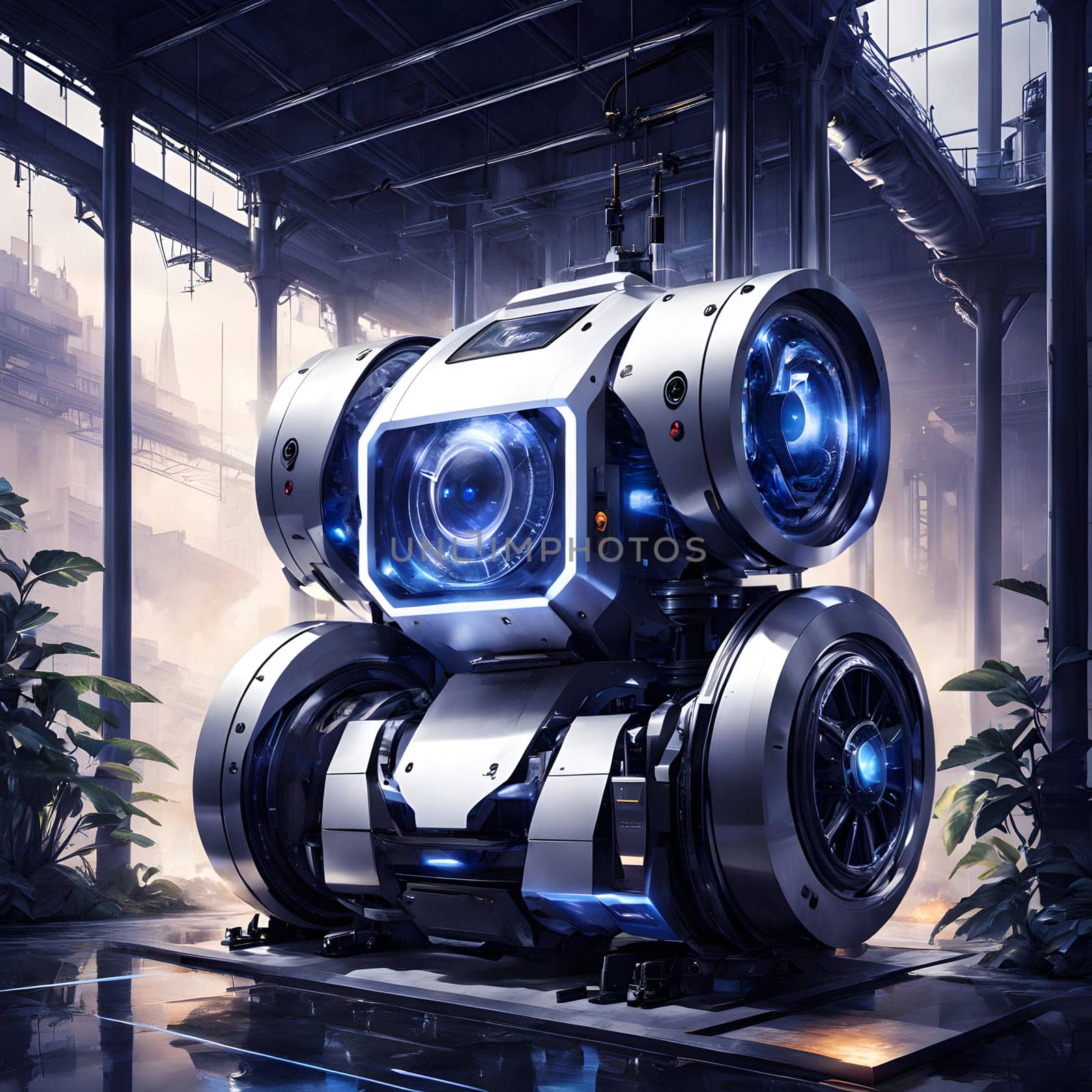 futuristic future humanoid robots in series production