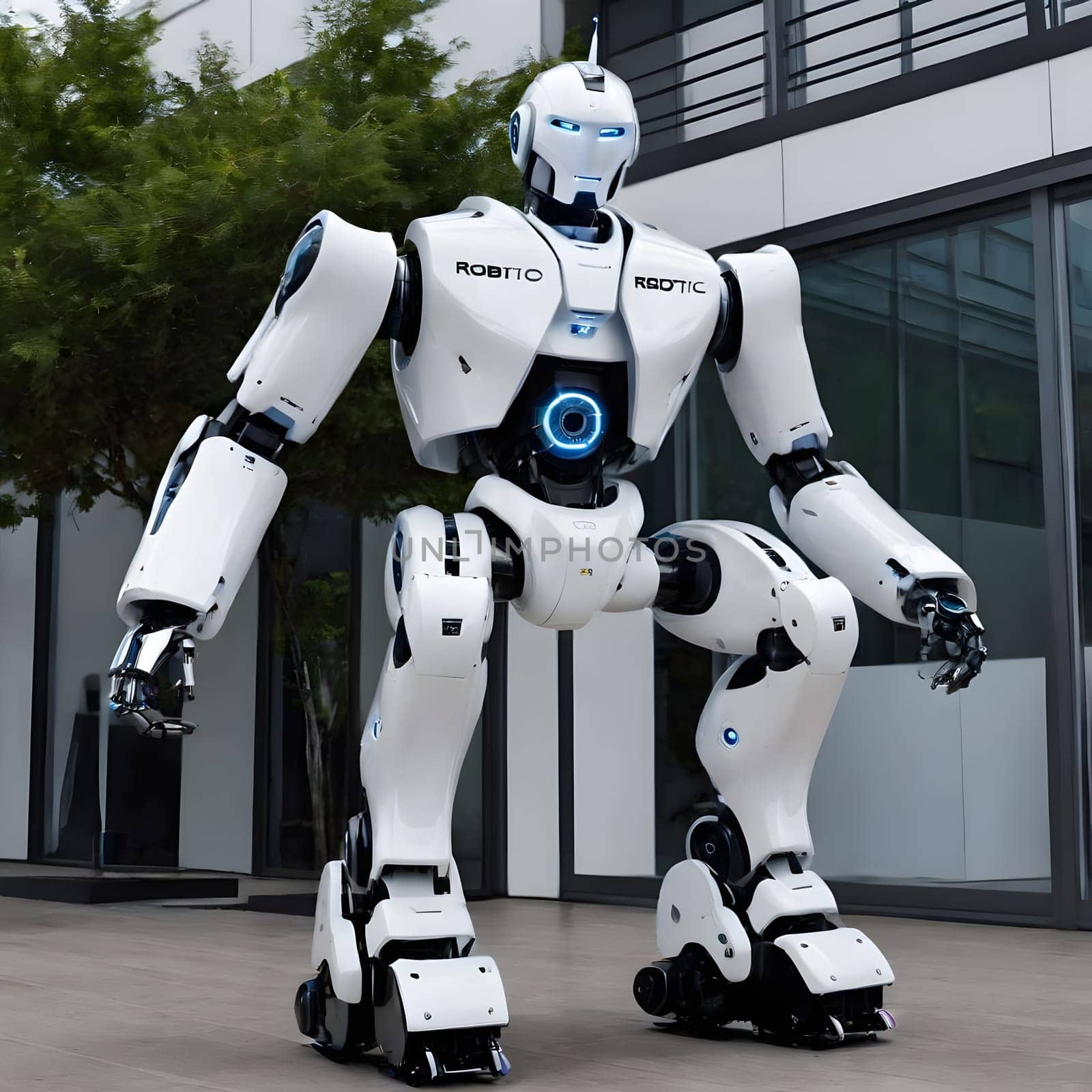 futuristic future humanoid robots in series production