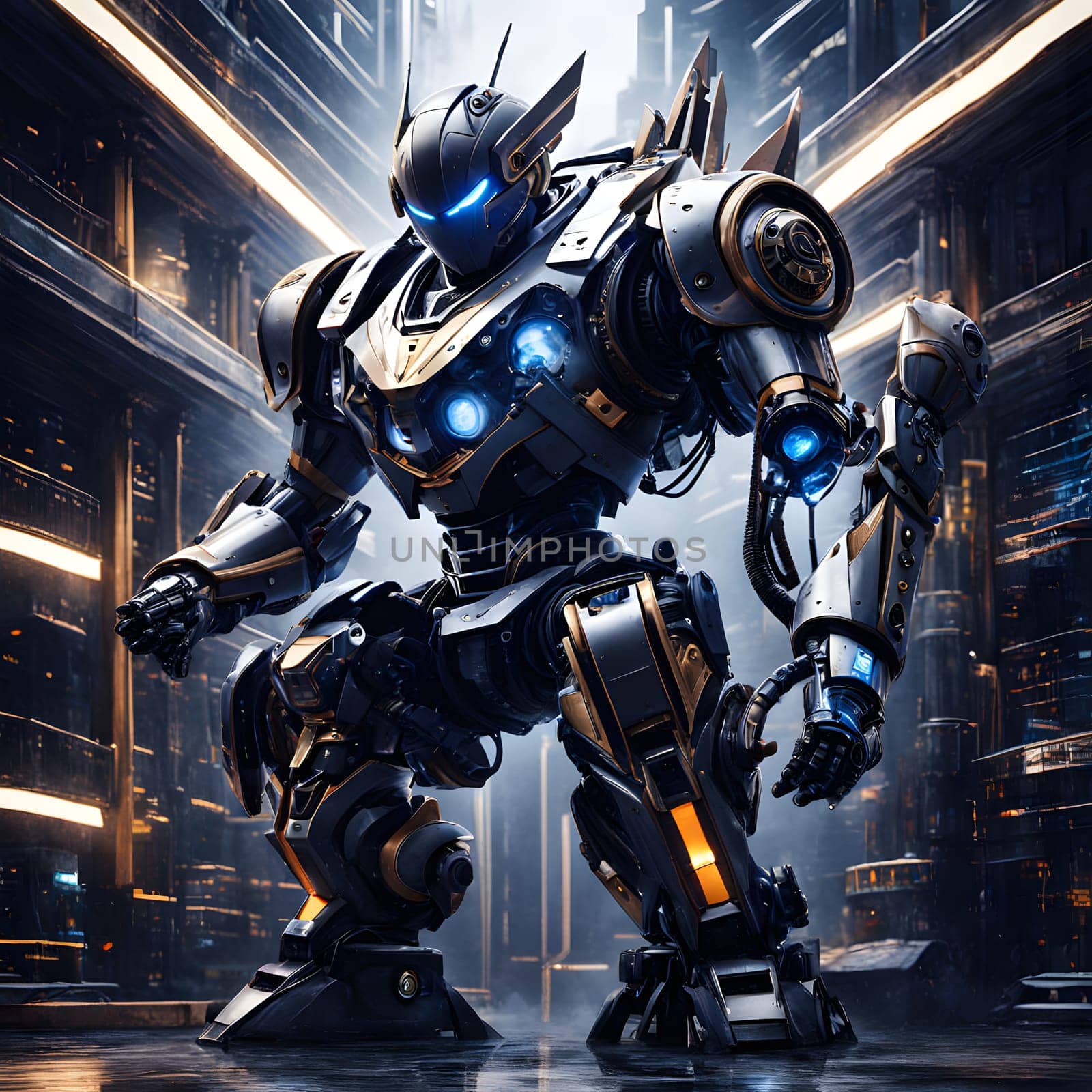 futuristic future humanoid robots in series production