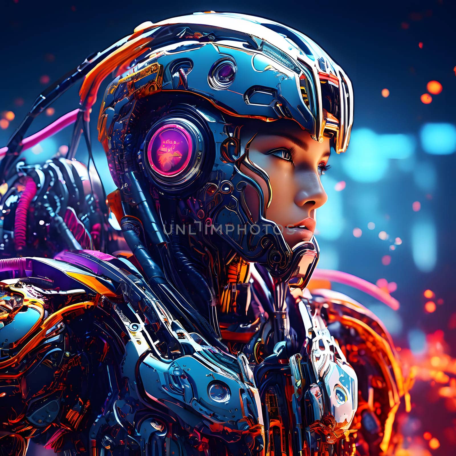 futuristic future humanoid robots in series production