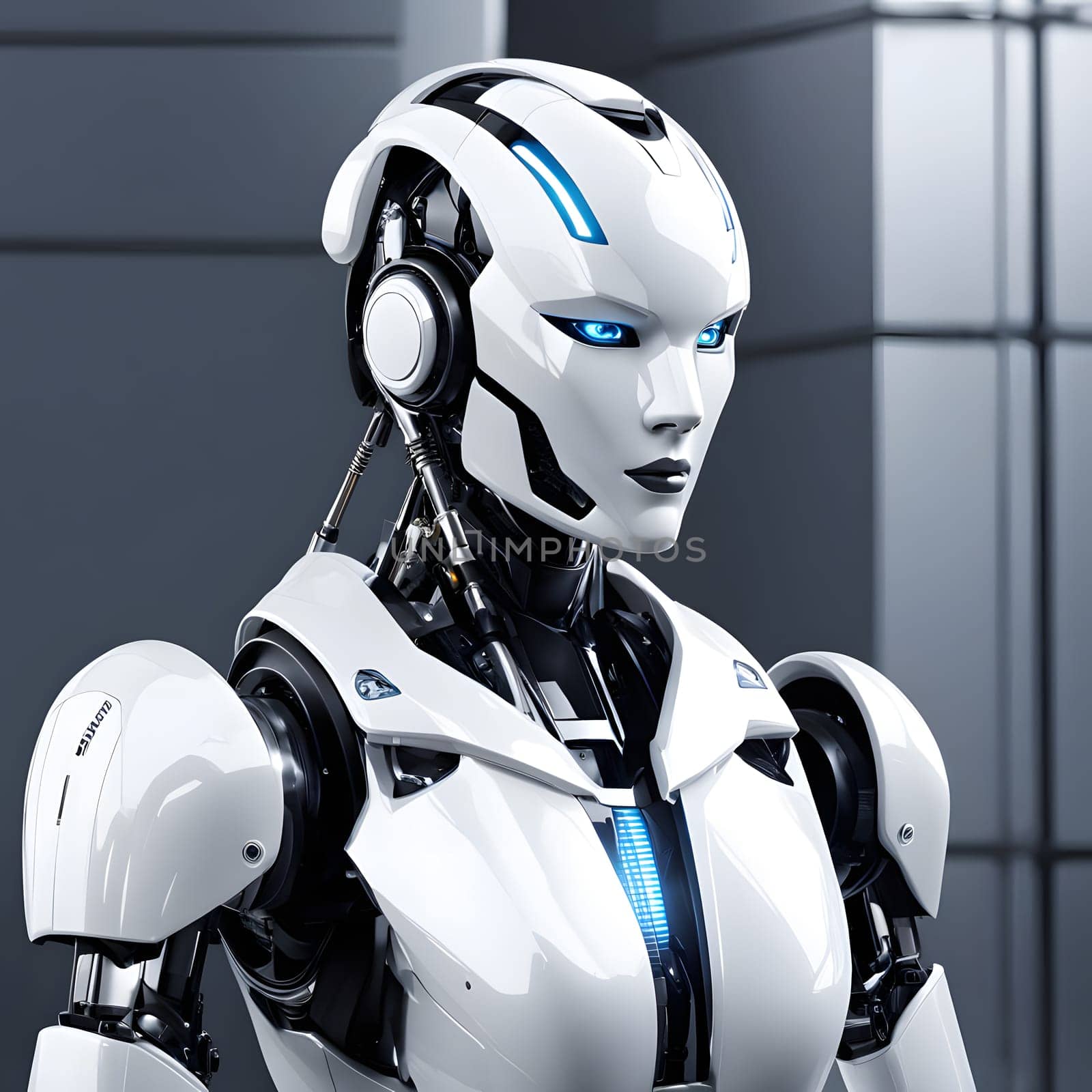 futuristic future humanoid robots in series production