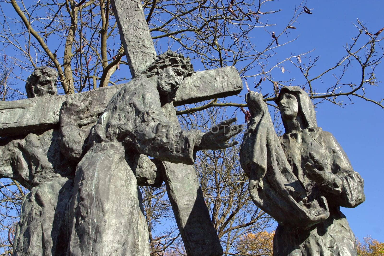 6th Station of the Cross - Veronica wipes the face of Jesus, Basilica of Assumption of the Virgin Mary in Marija Bistrica, Croatia