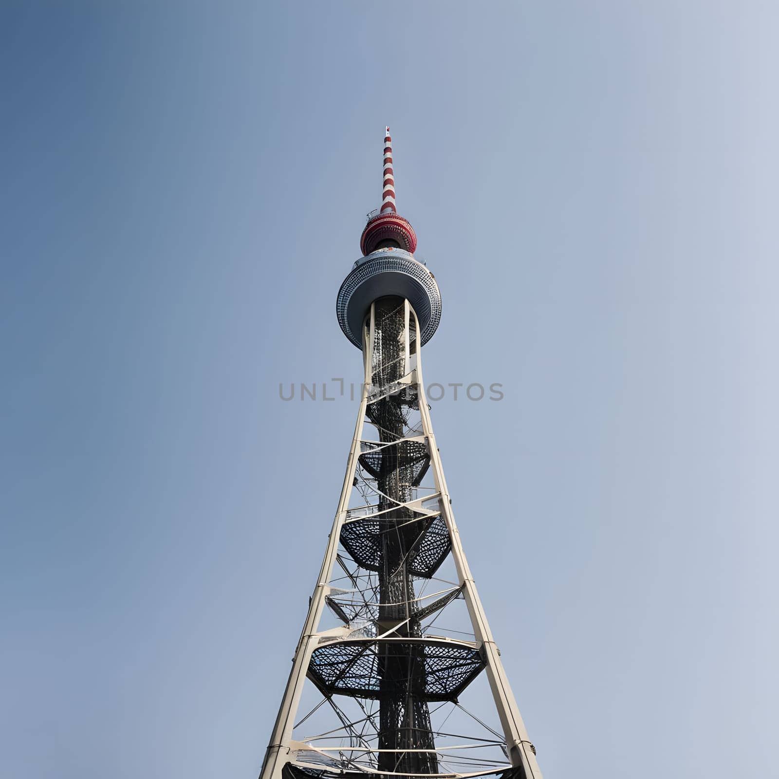 high television tower for communication and distribution of signals
