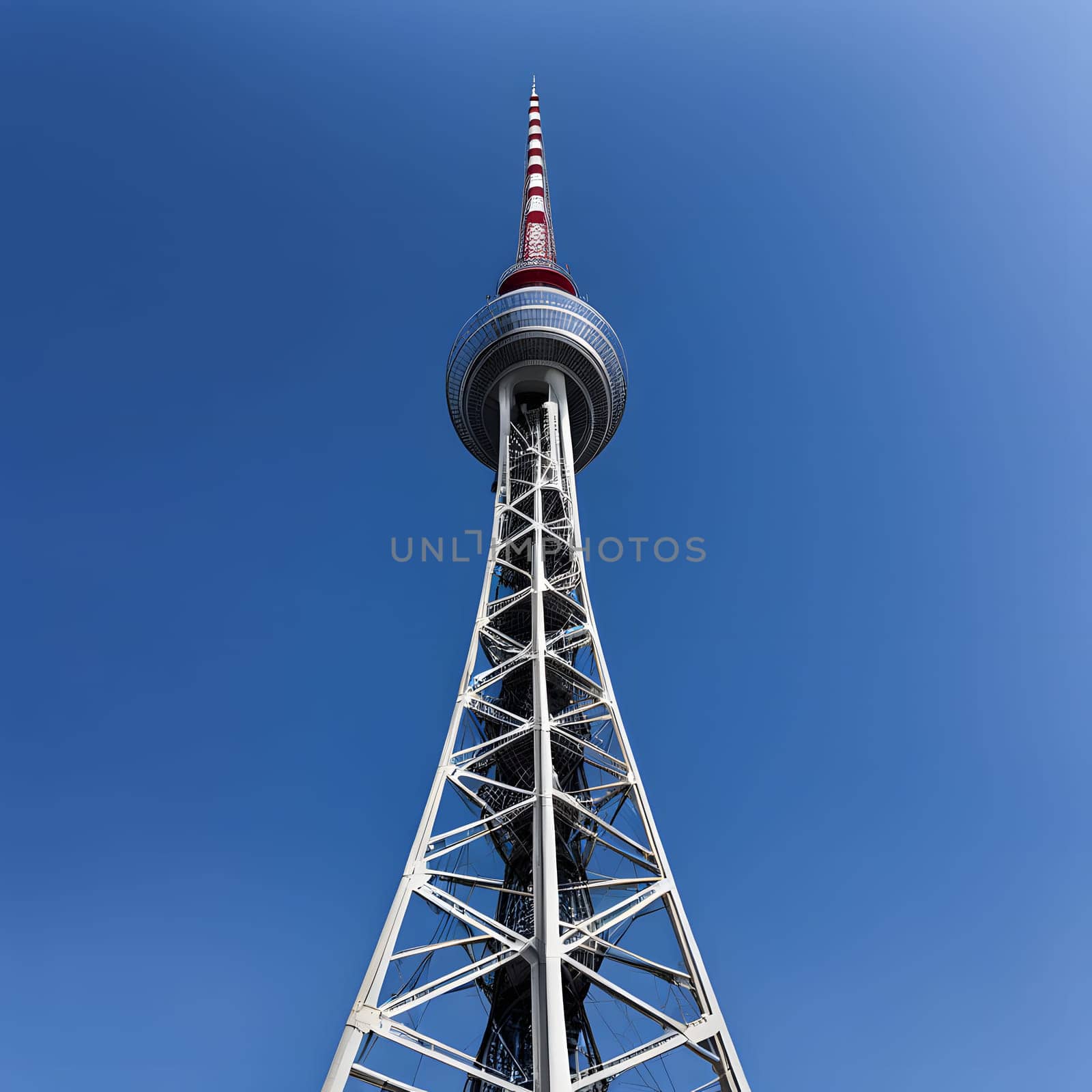 high television tower for communication and distribution of signals