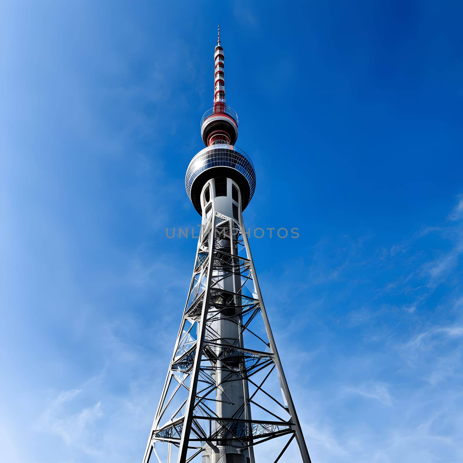 high television tower for communication and distribution of signals