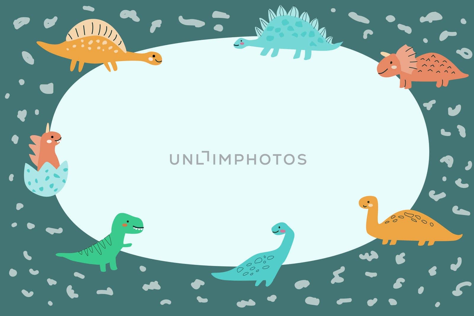 Childrens dinosaurs set, baby animals background. Dinosaurs characters collection, bundle. Can used for stickers, posters. Doodle baby animals for kids design.