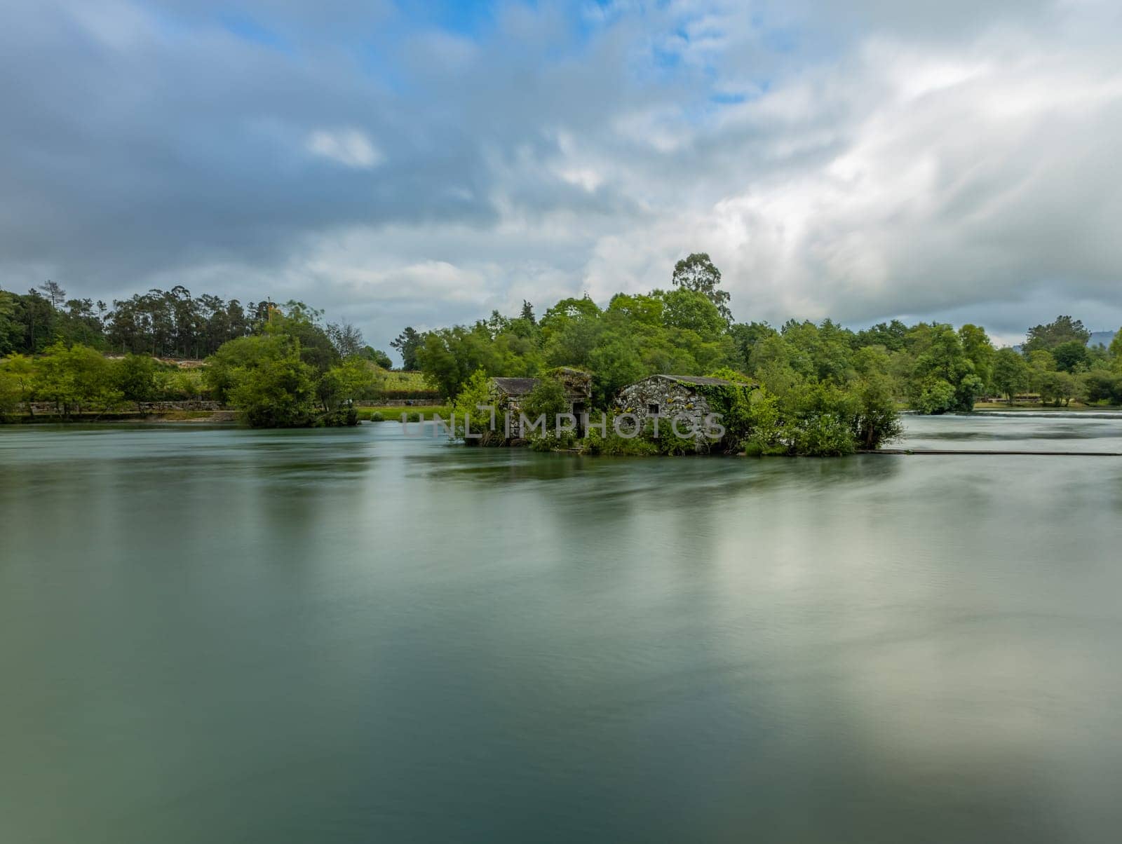 Long exposure at Azenhas de Adaufe, ancient water mills on the river, Braga, north of Portugal.