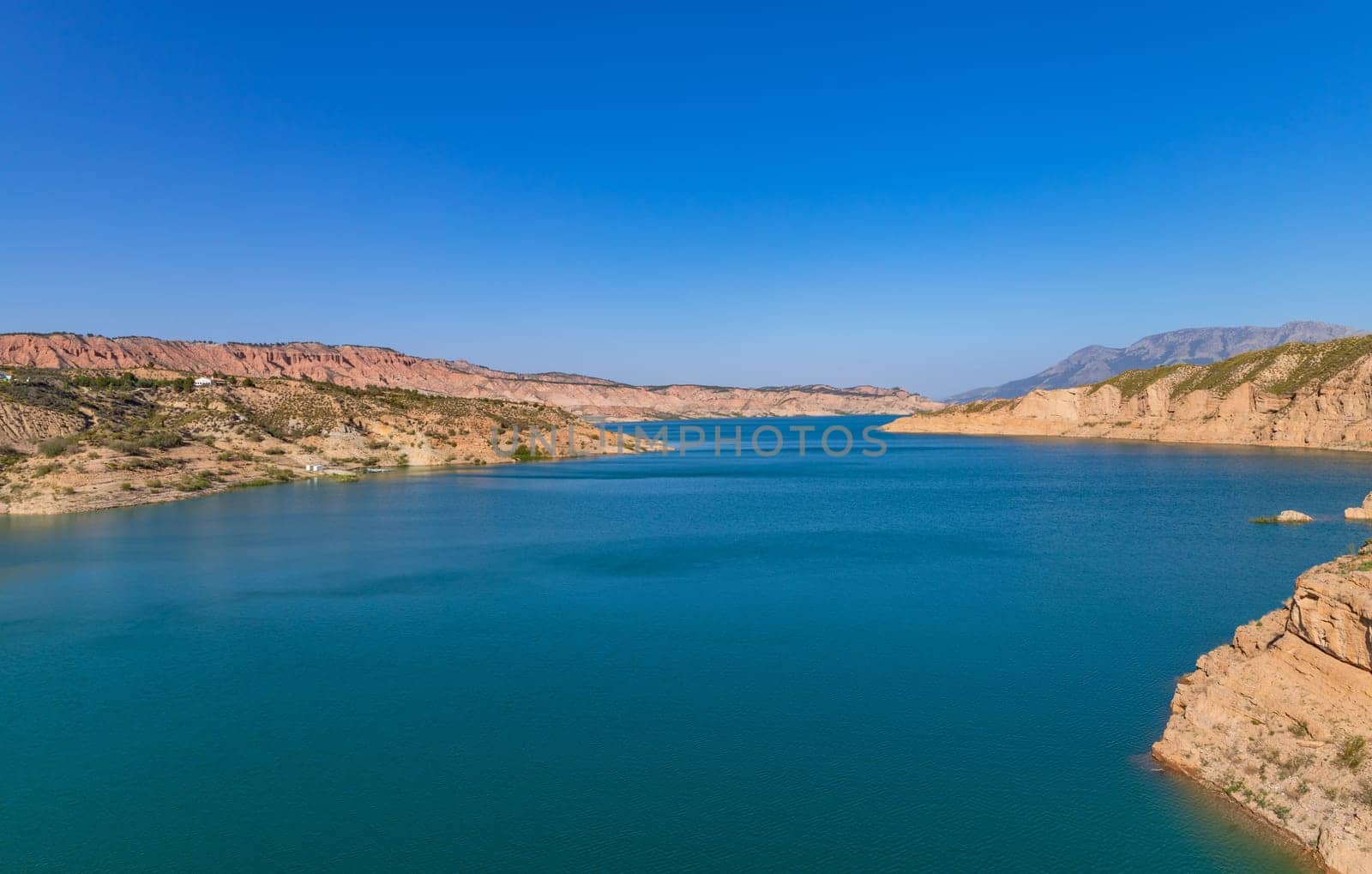 Lake Negratin reservoir, Sierra de Baza, Granada Province, Andalusia, Spain