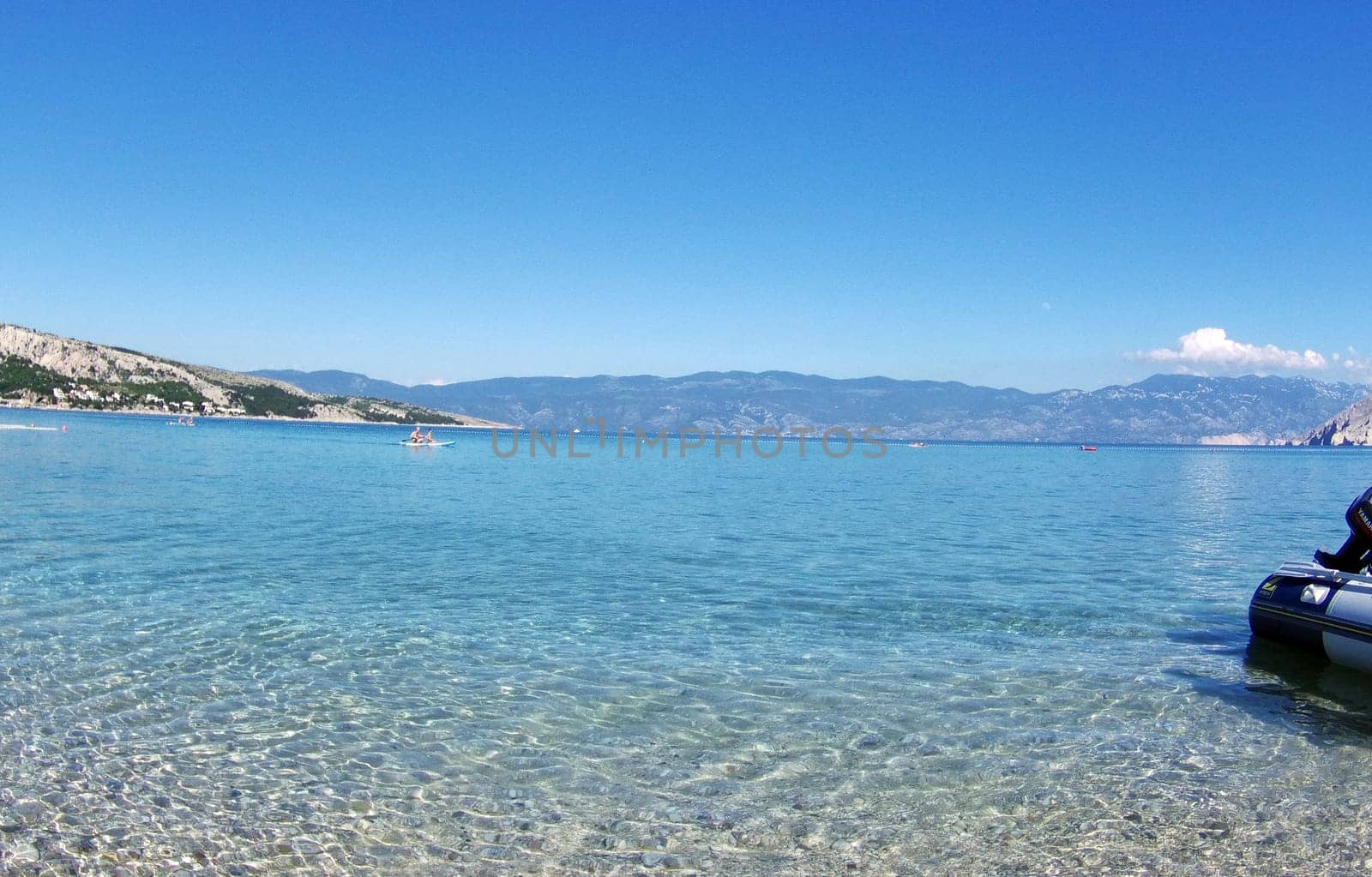 Croatia stands for crystal clear water on a beach holiday,as here on the beach of Baska/island of Krk  Theme picture Croatia / Hrvatska / Croatia 2024