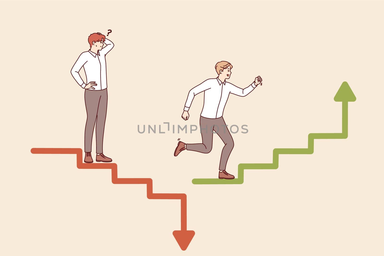 Business competition on investment exchange leads to loss of money or receipt of excess profits from competing men. Guy uses strategy to escape collapsing stock market during crisis.