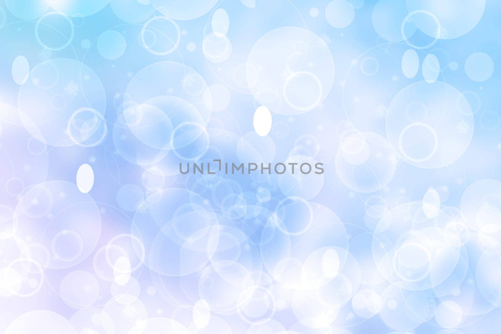 Abstract blurred fresh vivid spring summer light delicate pastel blue turquoise white bokeh background texture with bright circular soft color lights. Card concept. Beautiful backdrop illustration.
