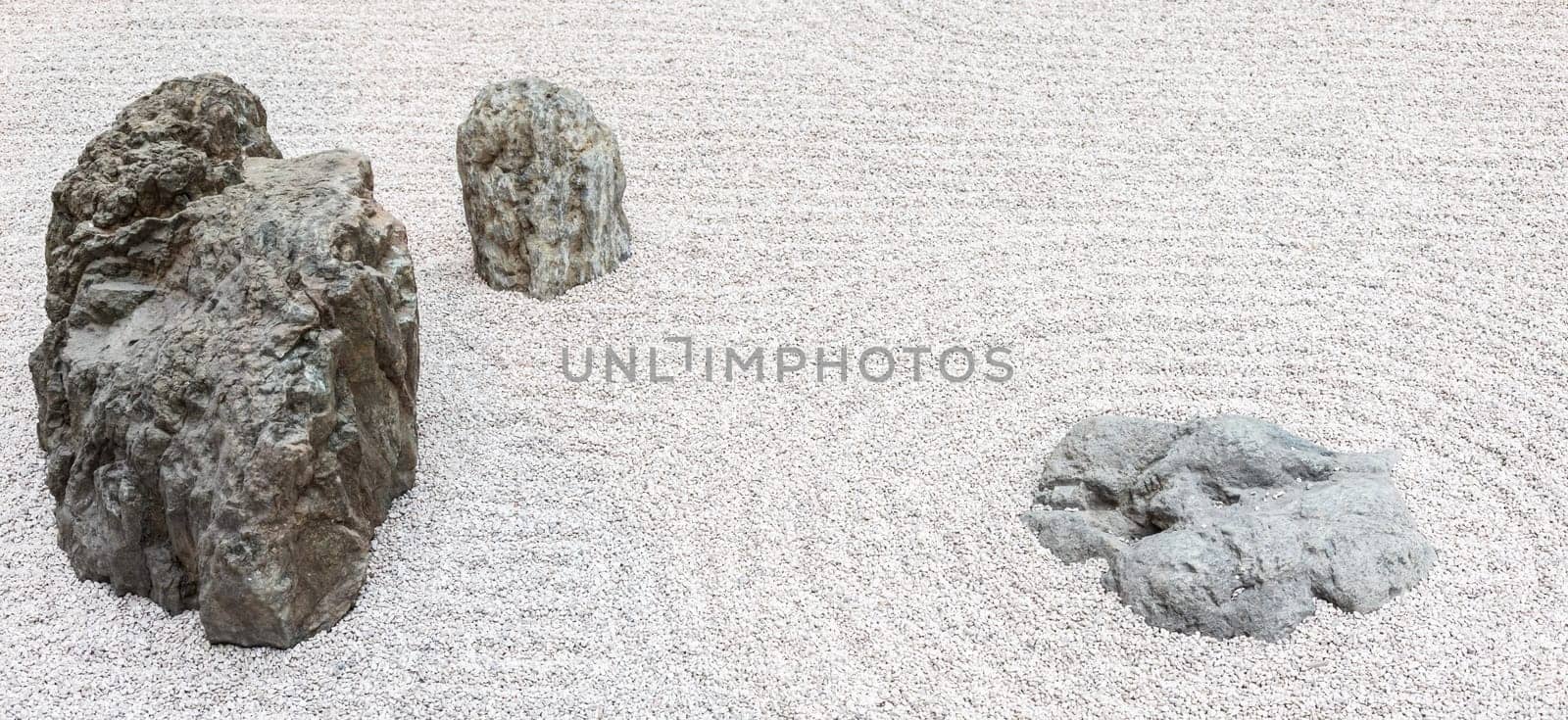 Zen garden background. Concept of calm, harmony, health, meditation, relax with copy space