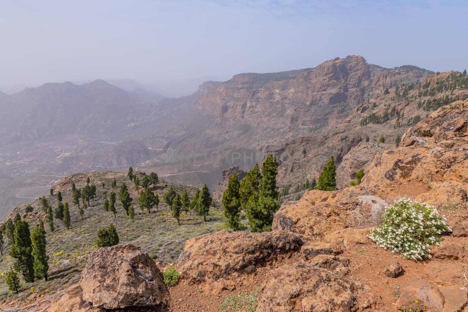 Mountains on the island of Gran Canaria, Spain