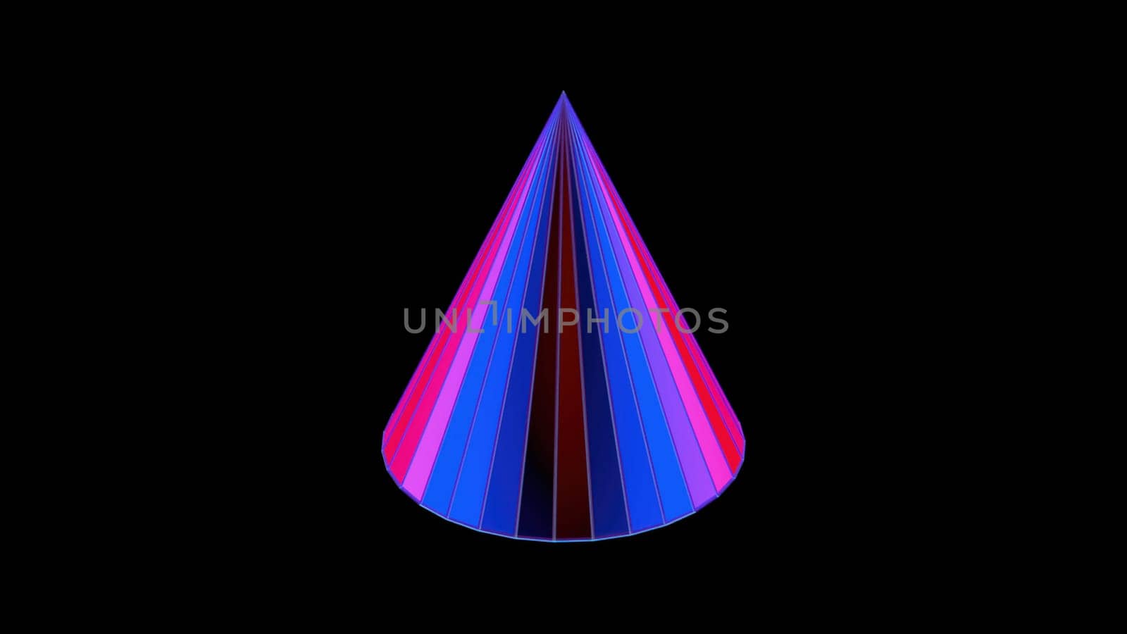 3d colorful Pyramid. Computer generated render