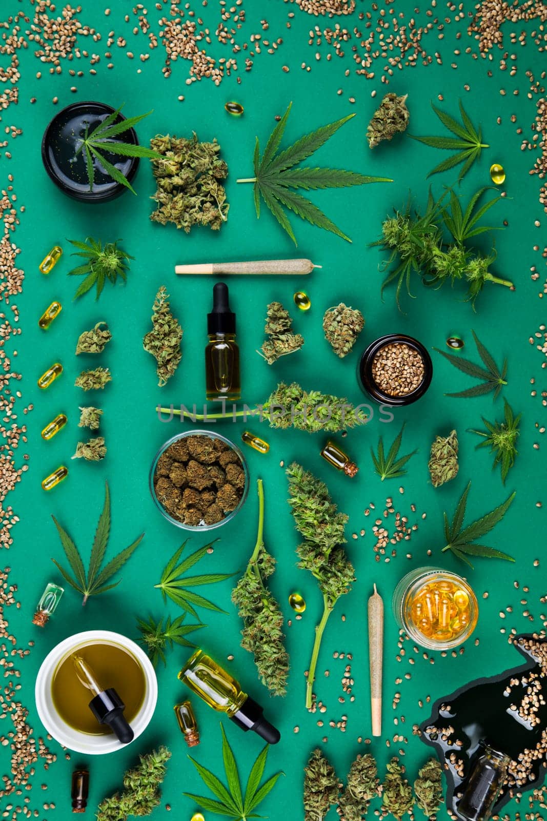Cannabis and medical marijuana bud , cbd, blunt