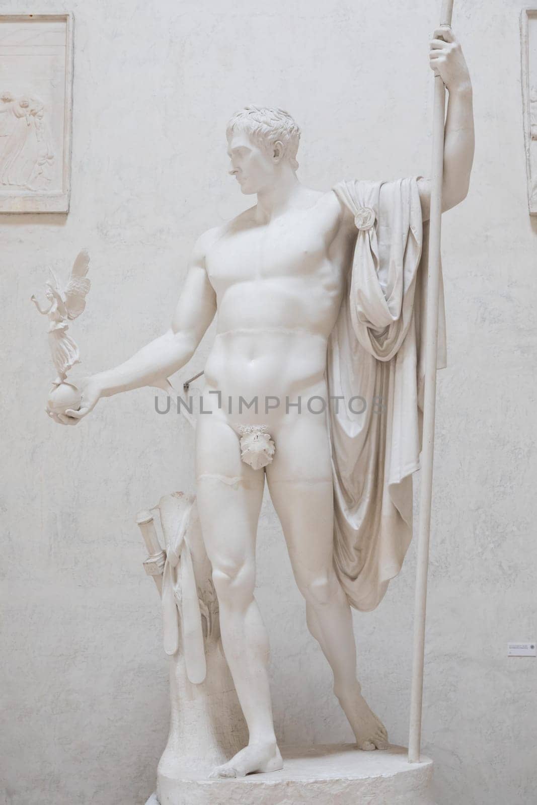 Possagno, Italy - 29 June 2023: Napoleon as Mars the peacemaker, by sculptor Antonio Canova, 1806