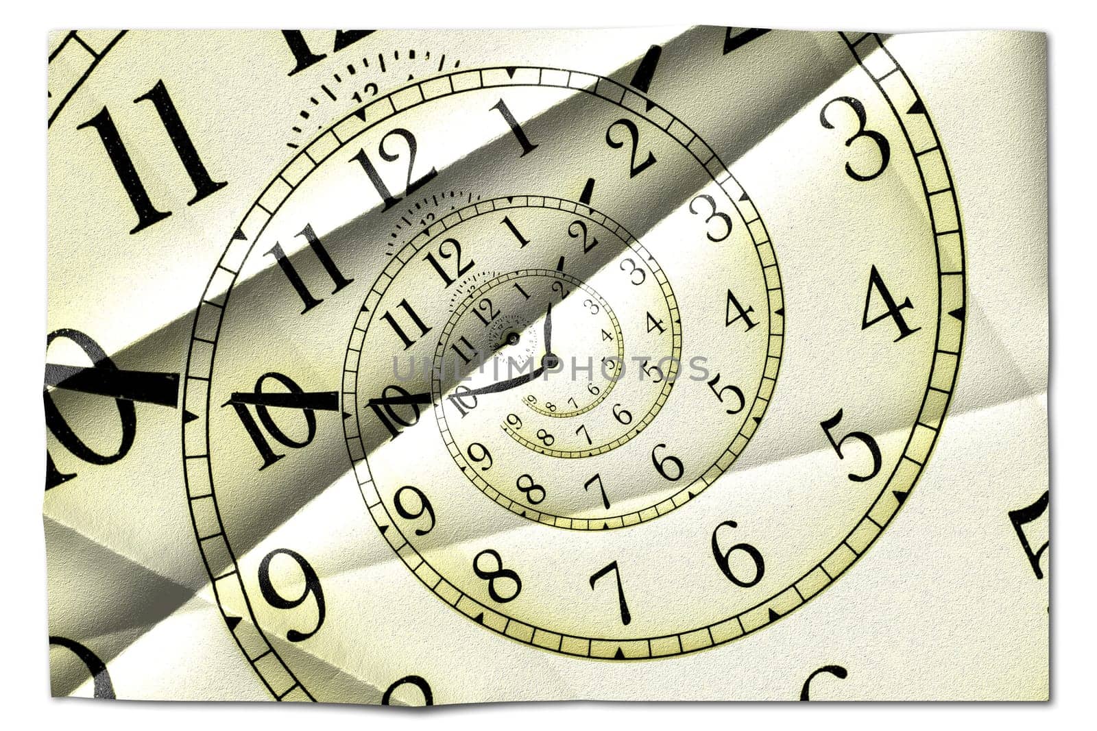 Creative image - hypnotic clock background. Concept of hypnosis, subconscious, suggestion.