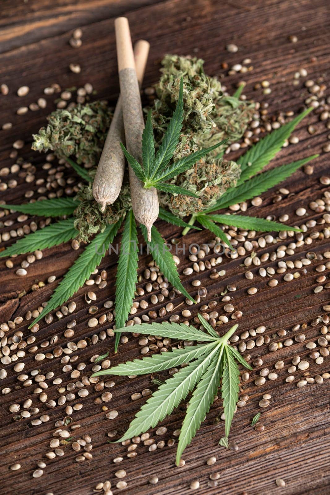 Blunt, Cbd,  Marijuana bud with cannabis
