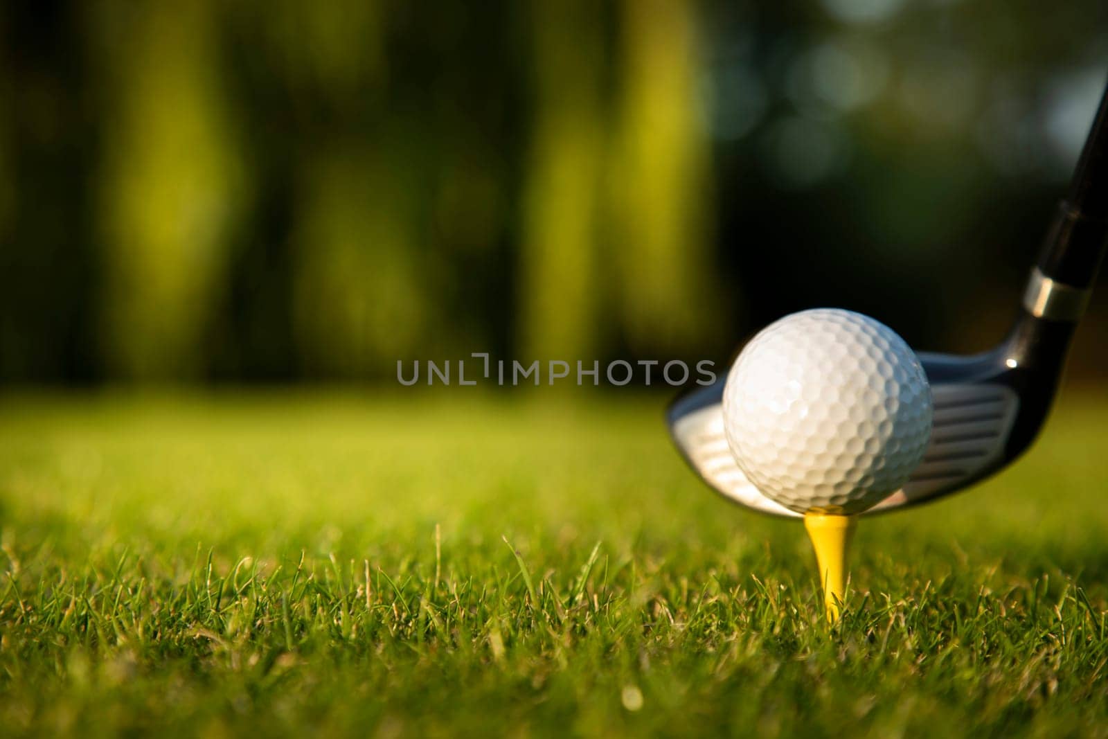 Sport and lifestyle, golf player playing in a golf club