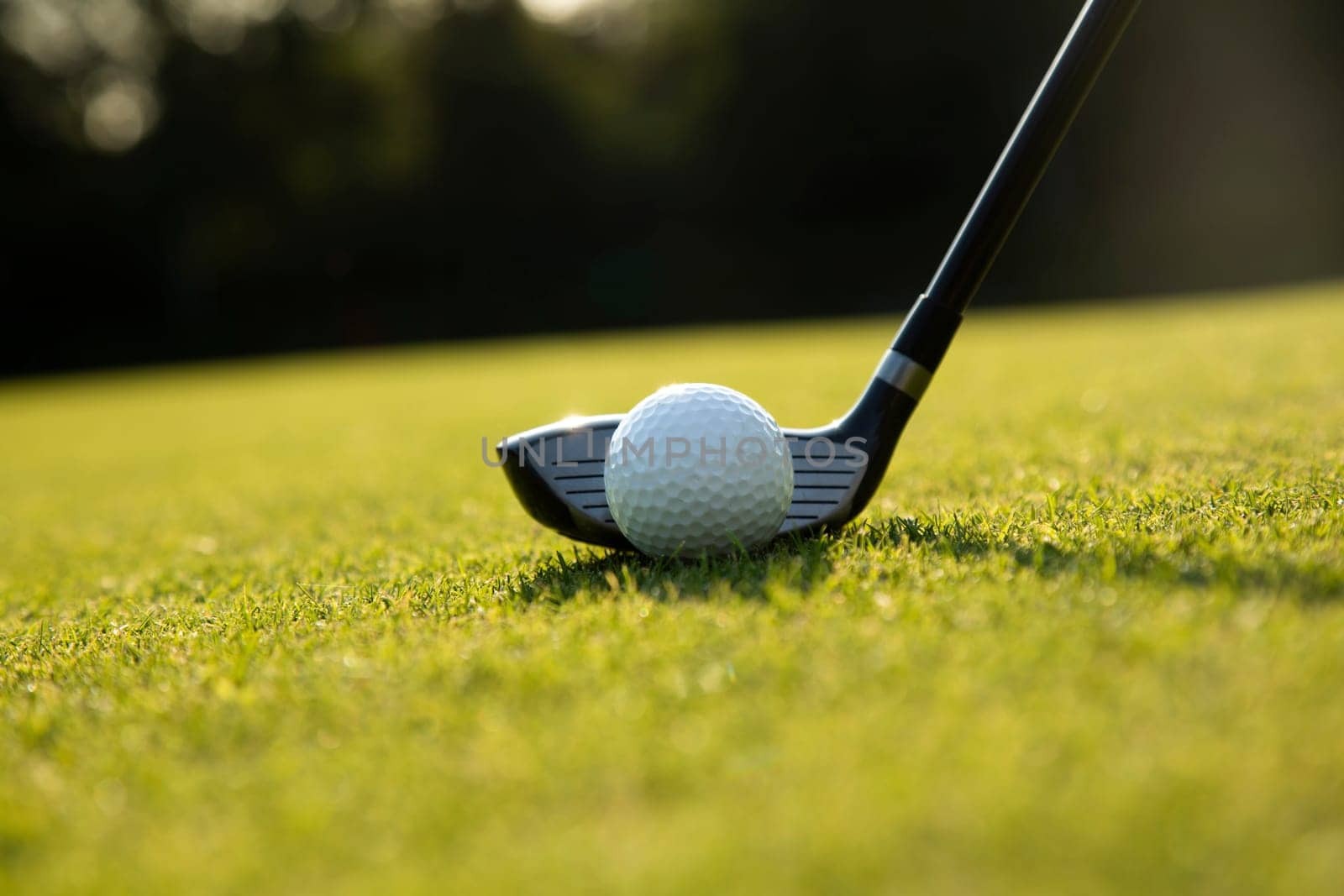 Sport and lifestyle, golf player playing in a golf club