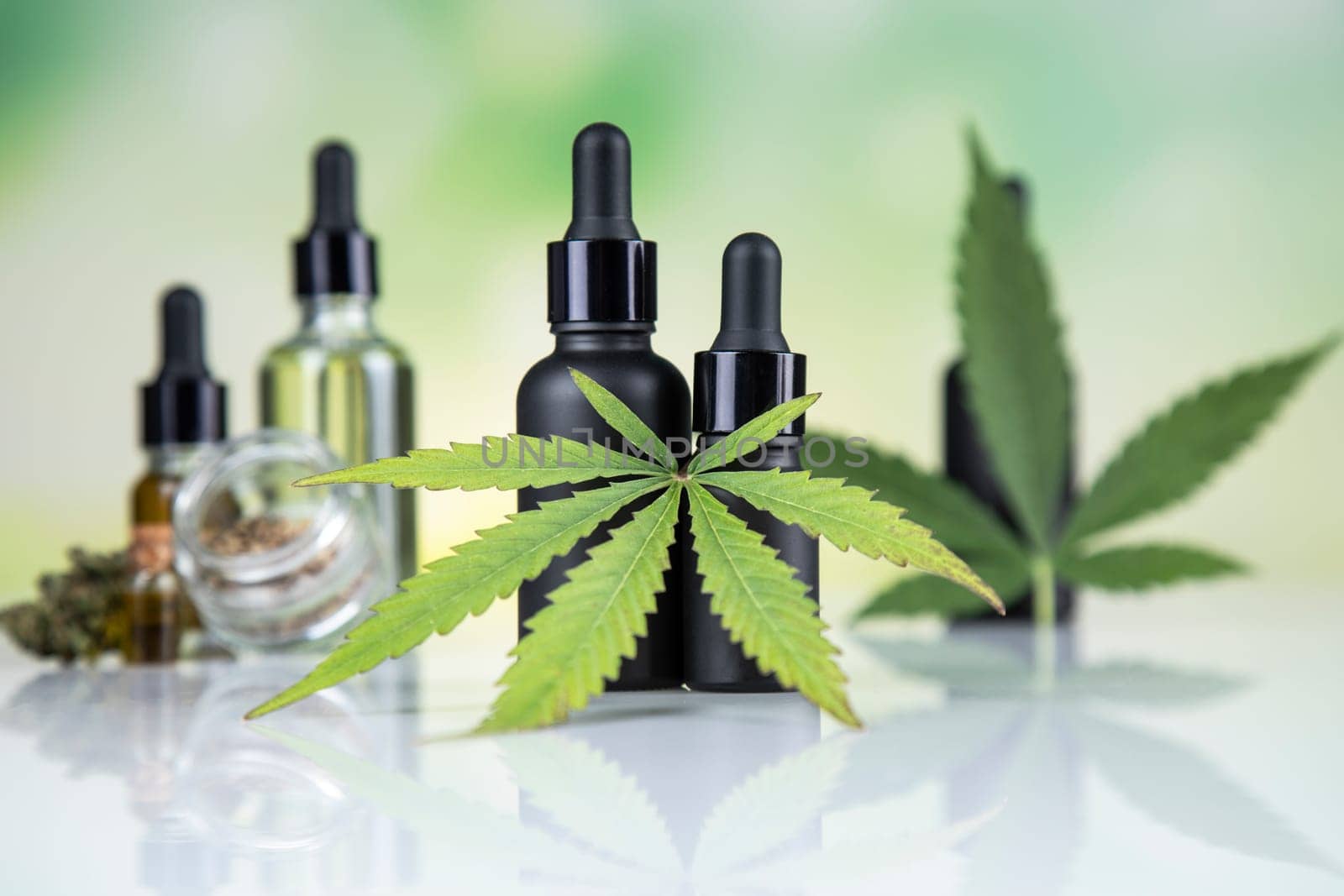 Hemp products. cannabis and hemp oil. hemp products