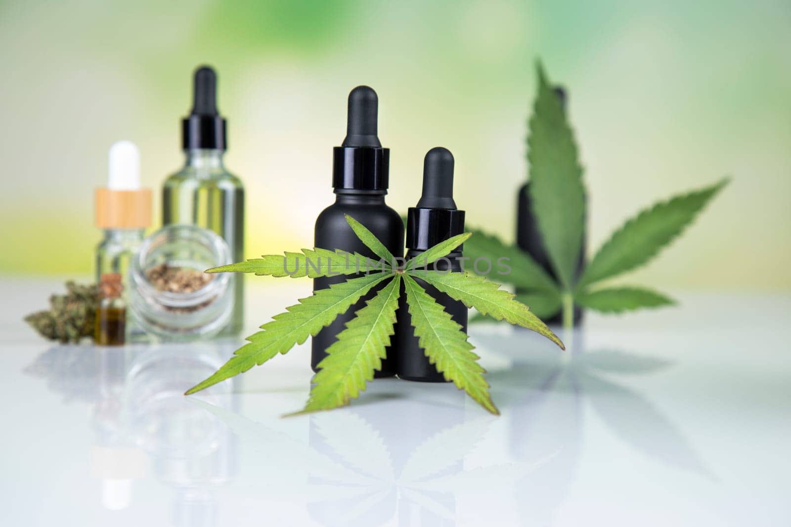 Hemp products. cannabis and hemp oil. hemp products