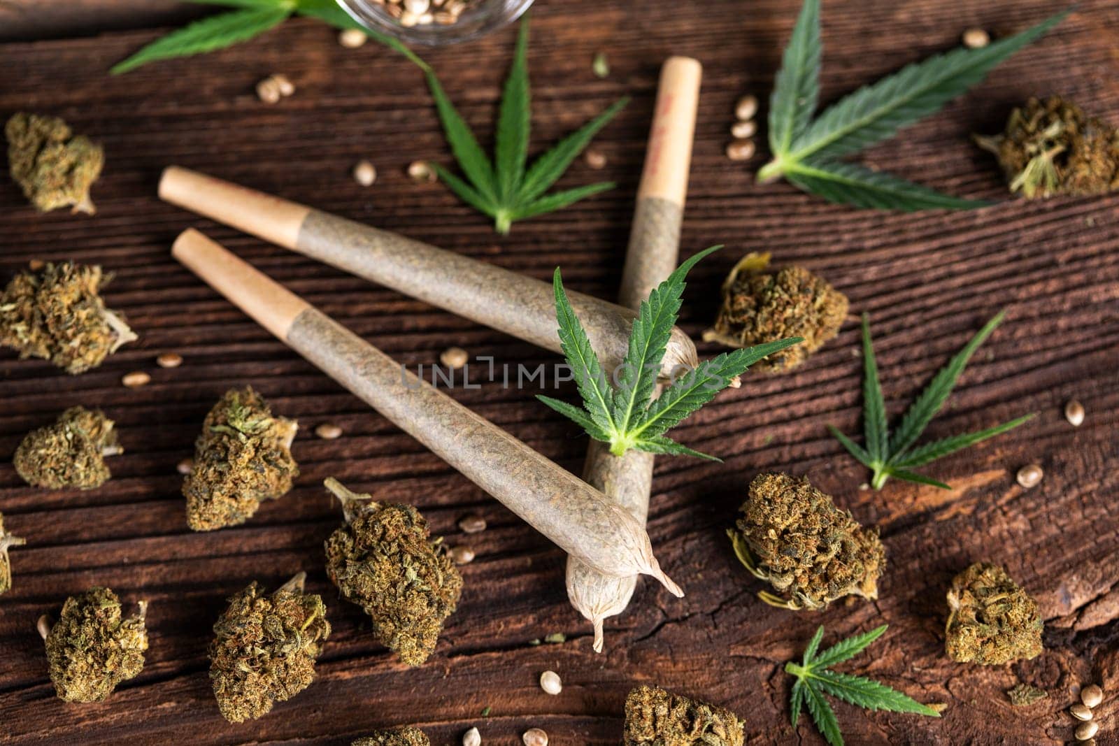 Cannabis and medical marijuana bud , cbd, blunt