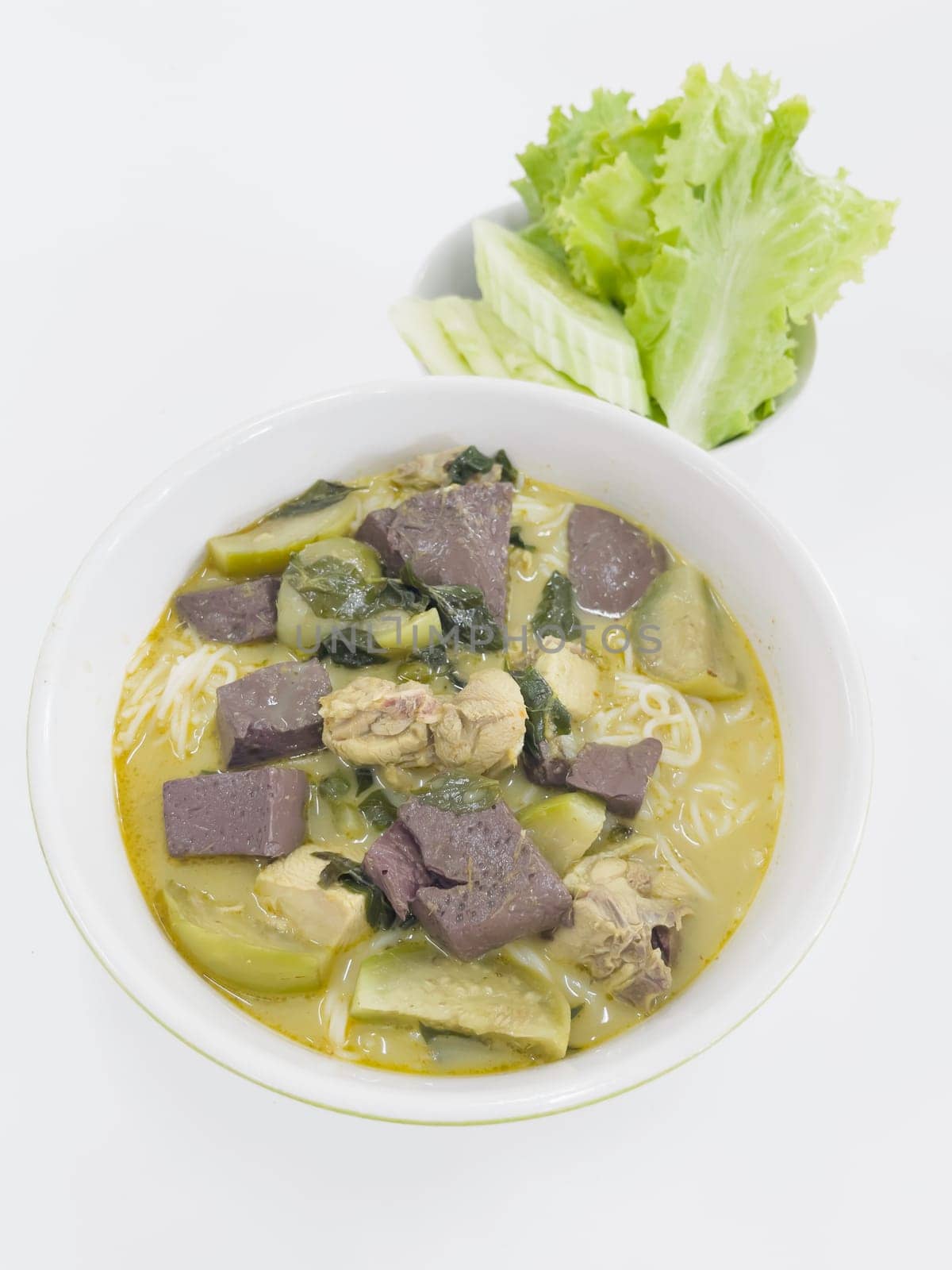 Thai green curry traditional spicy asian cuisine, stock photo