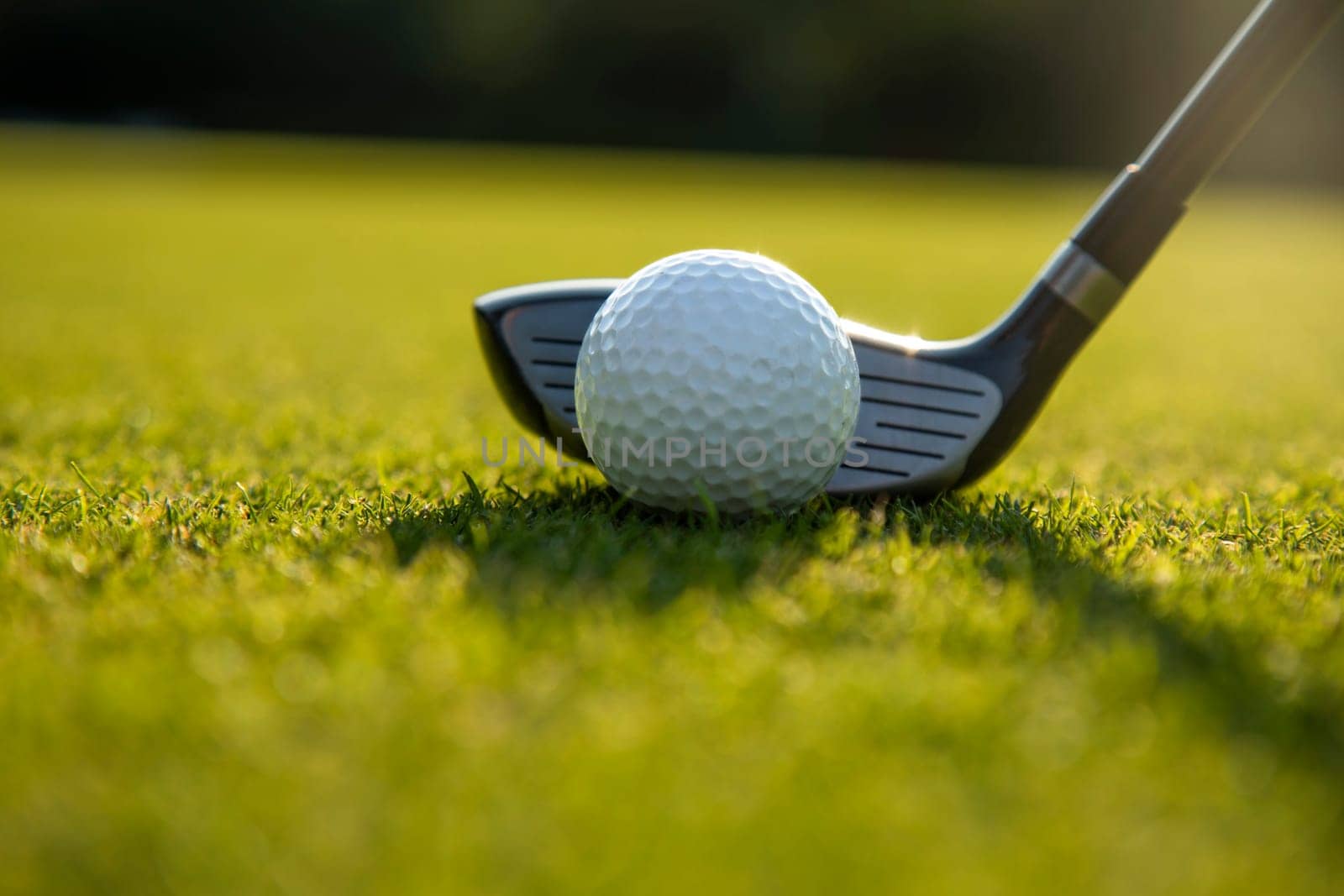 Sport and lifestyle, golf player playing in a golf club