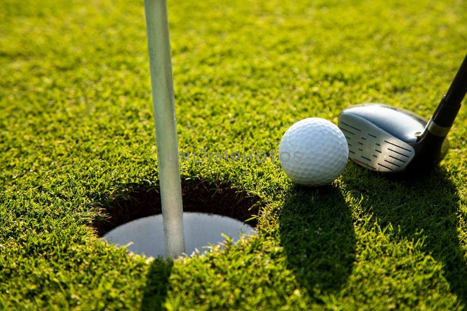 Sport and lifestyle, golf player playing in a golf club