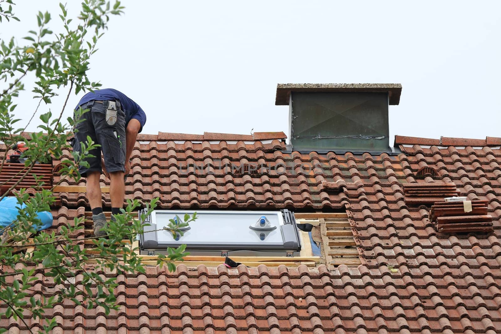 Installation of a new skylight in an older house