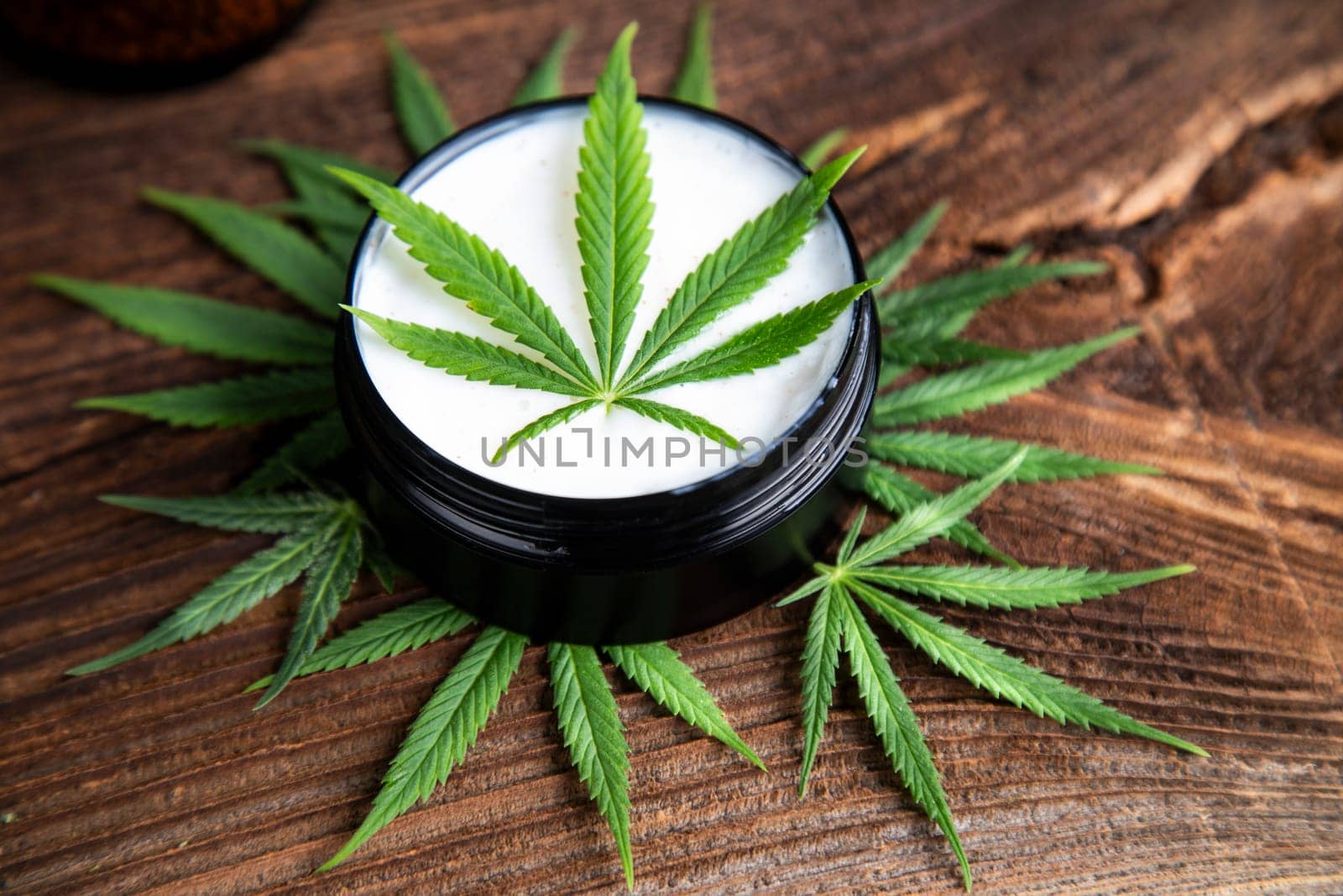 Cosmetics cbd, Hemp products, medical cannabis concept