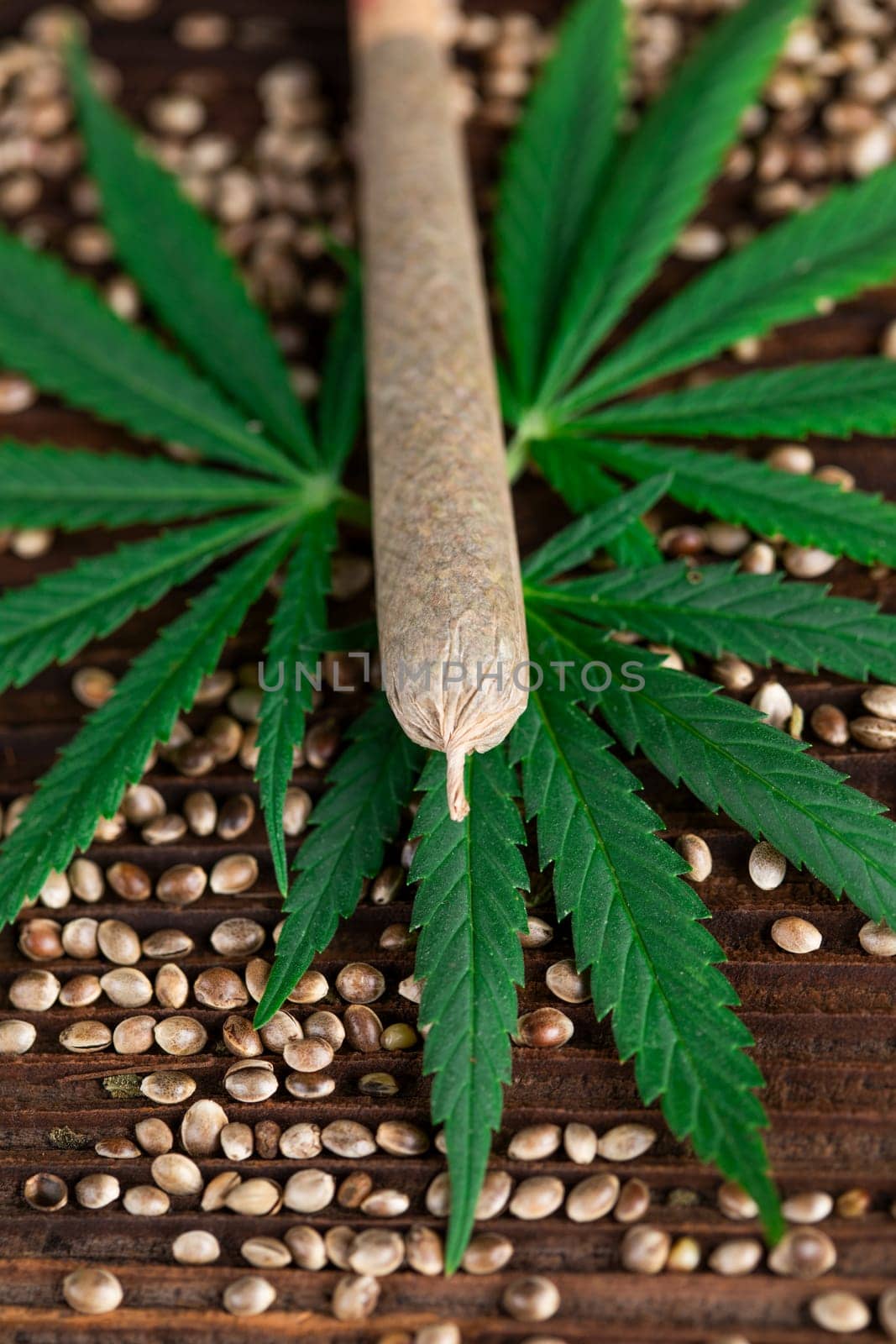Blunt, cannabis and medical marijuana bud , cbd